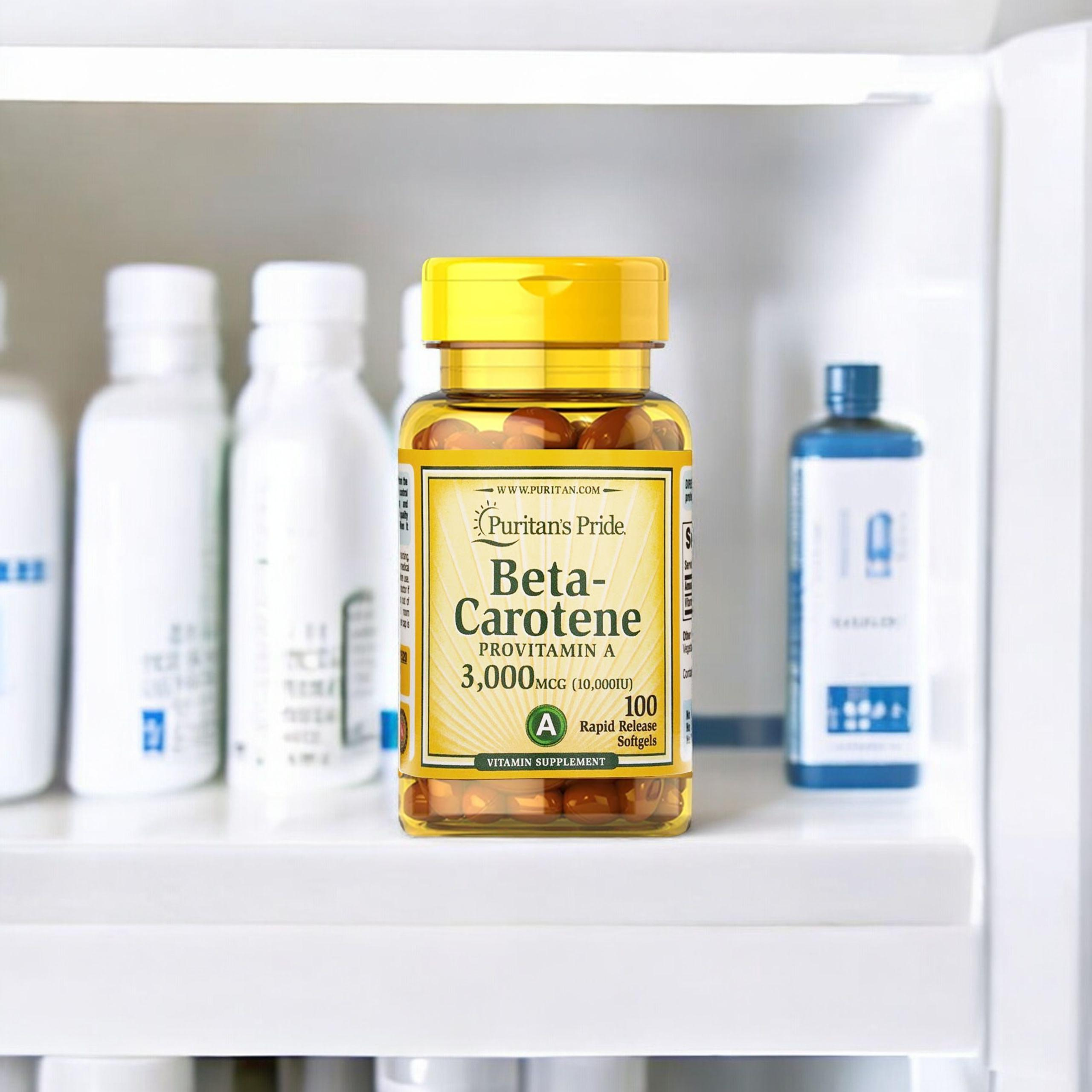 Puritan's Pride Beta - Carotene 10000IE - 100weiche Kapseln
