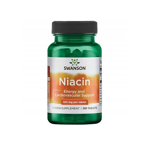 SWANSON Niacin 100mg - 250tabs - AUSVERKAUF 31-10