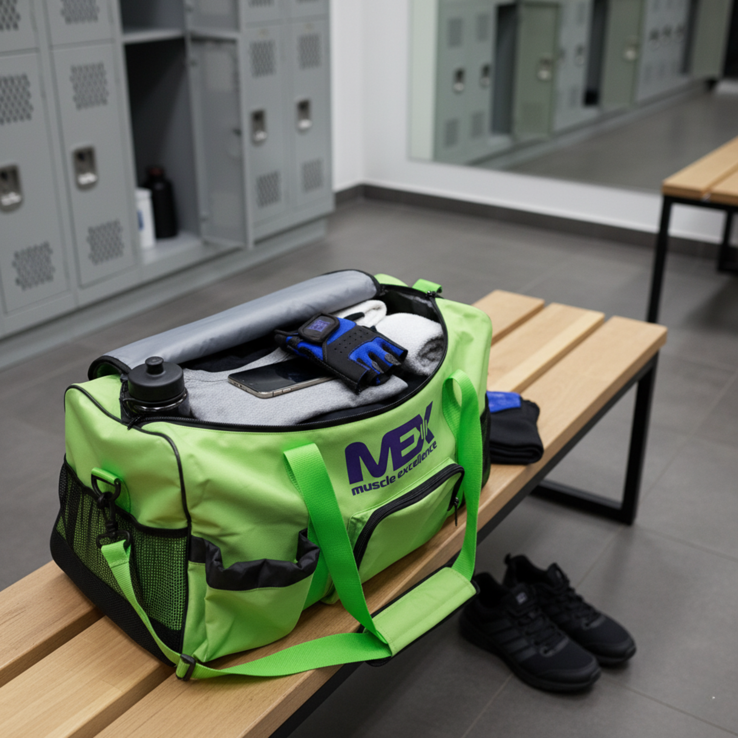 MEX NUTRITION - GymFit Sporttasche - Lime