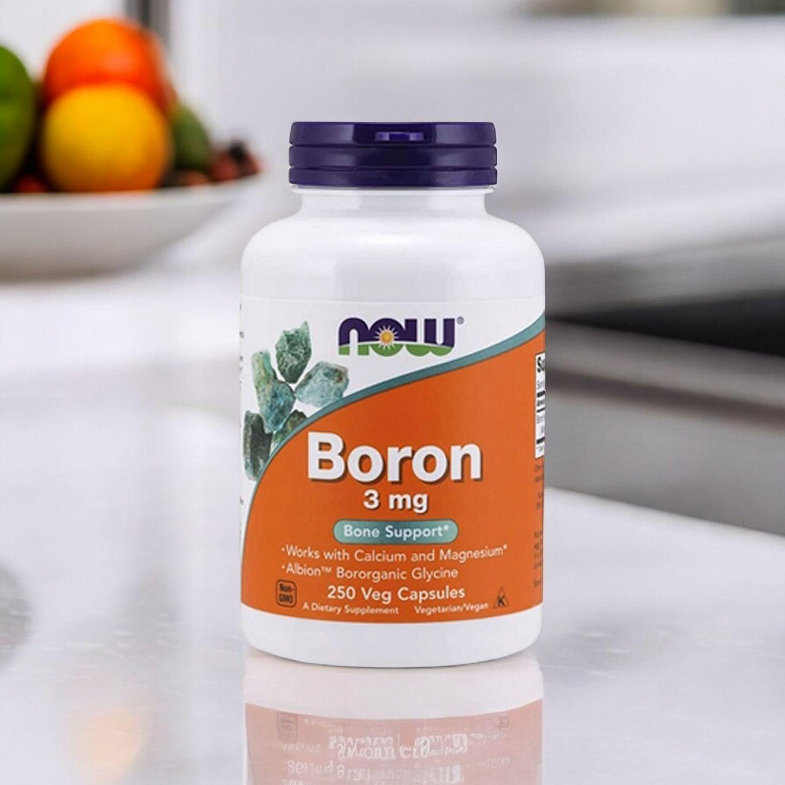 NOW Boron 3mg - 250vcaps.