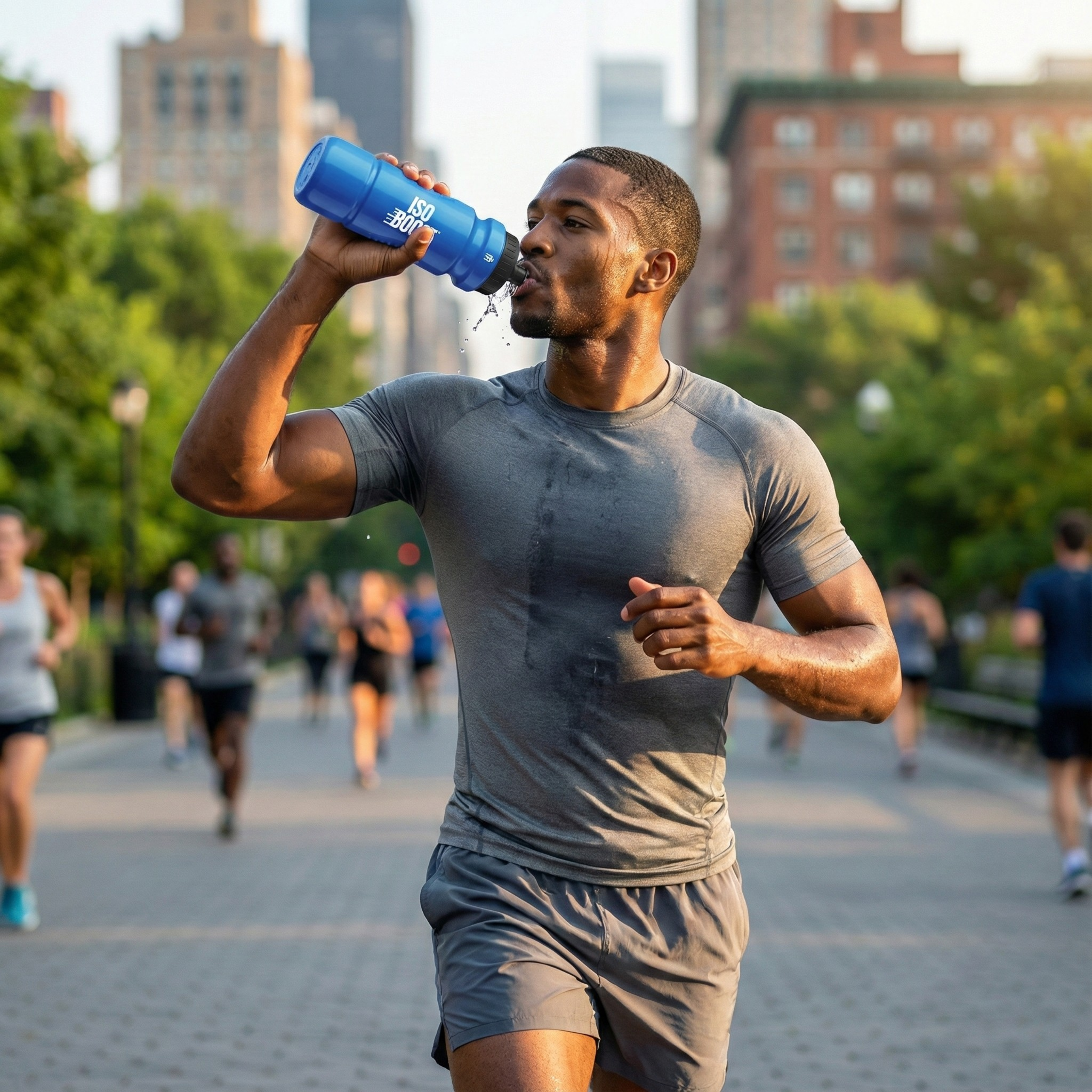 Bidon Hiro.Lab - butelka 900ml szczelna na wodę napój sportowy izotonik