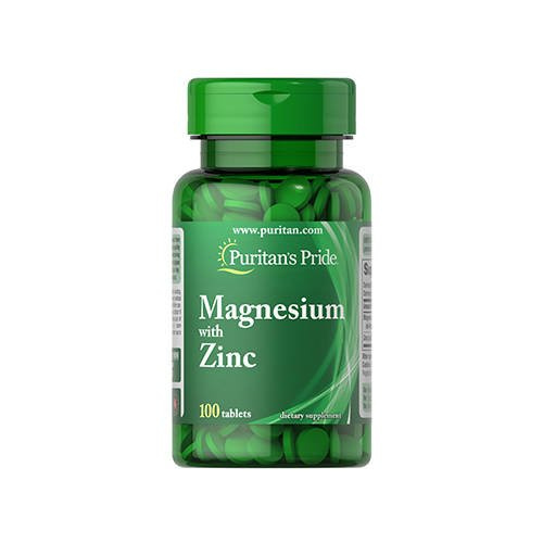 Puritan's Pride Magnesium with Zinc - 100tabs - Magnesium mit Zink