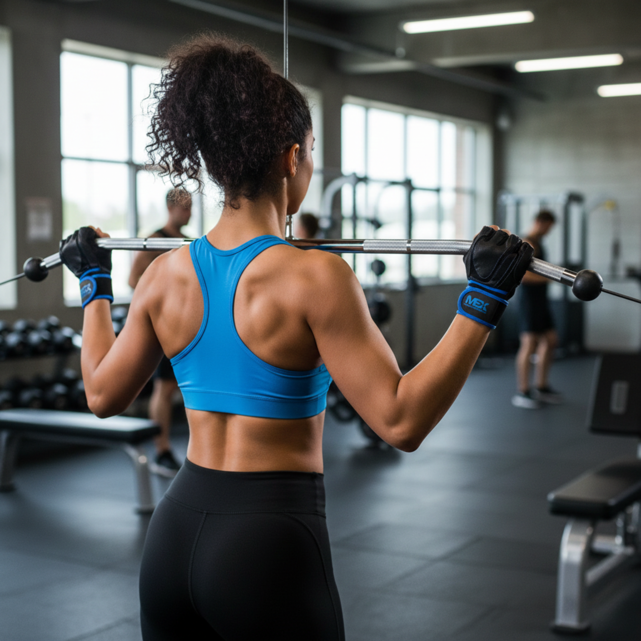 MEX NUTRITION - Pro Elite Blaue Handschuhe