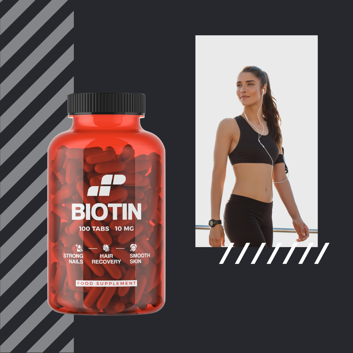 MP NUTRITION Biotin 10mg - 100tabs - Biotin