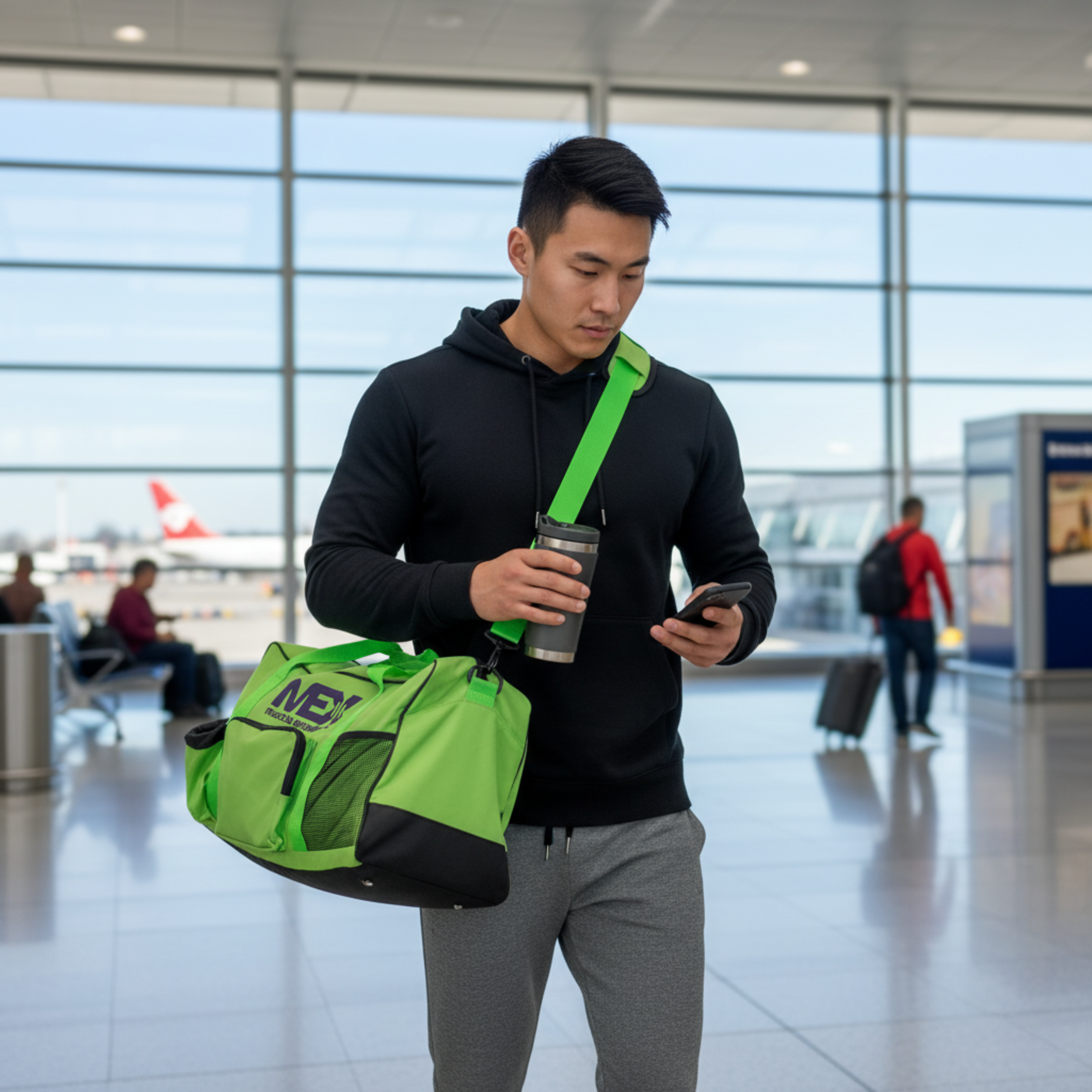 MEX NUTRITION - GymFit Sporttasche - Lime