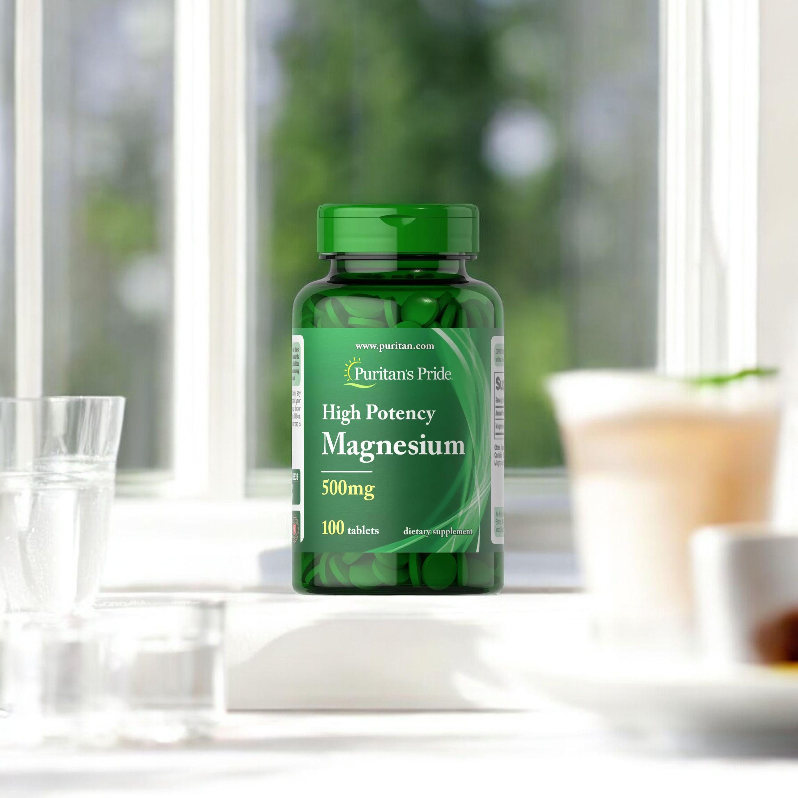 Puritan's Pride Hochdosiertes Magnesium 500mg - 100tabs - Magnez