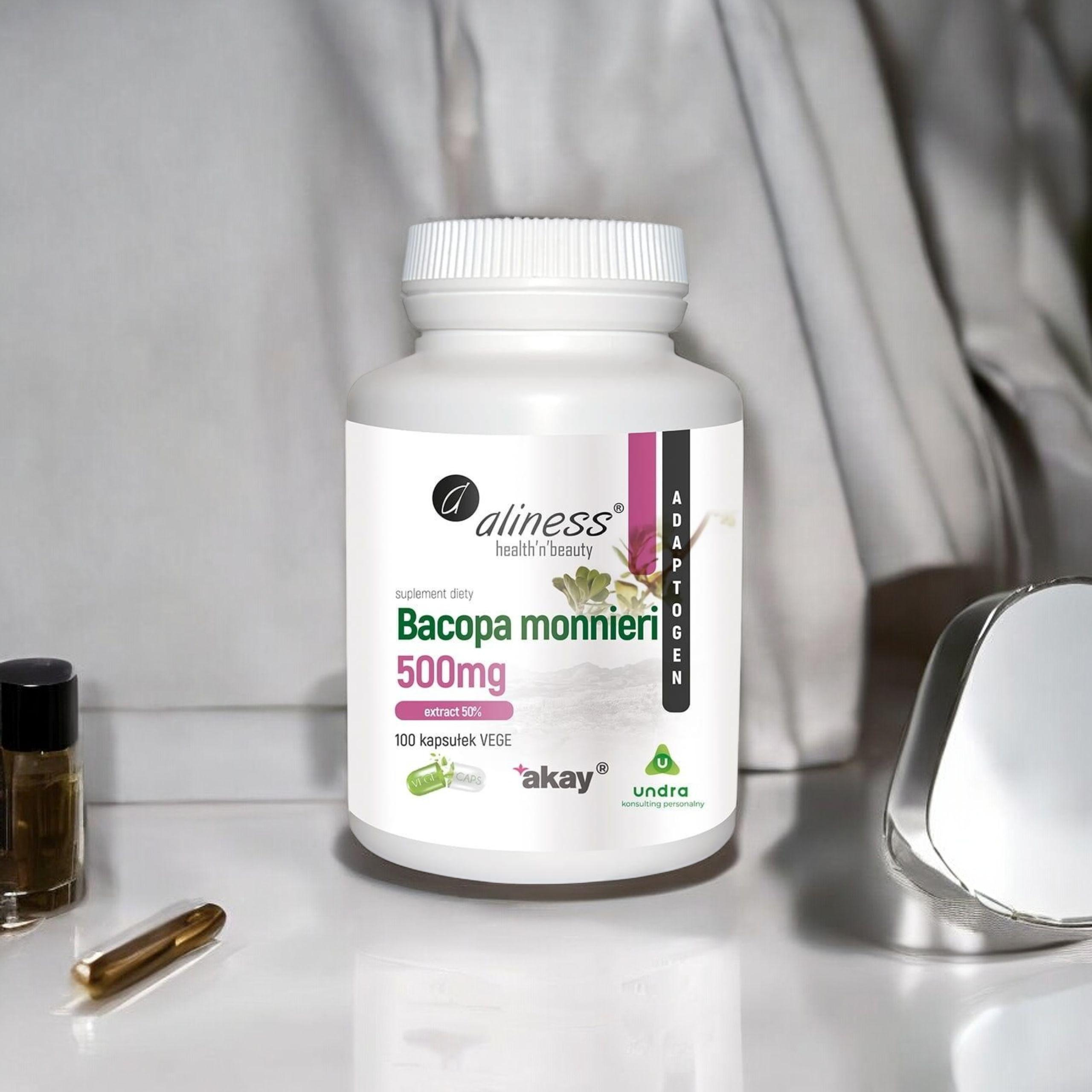 ALINESS - Bacopa Monnieri Extrakt 500mg - 100 Kapseln.