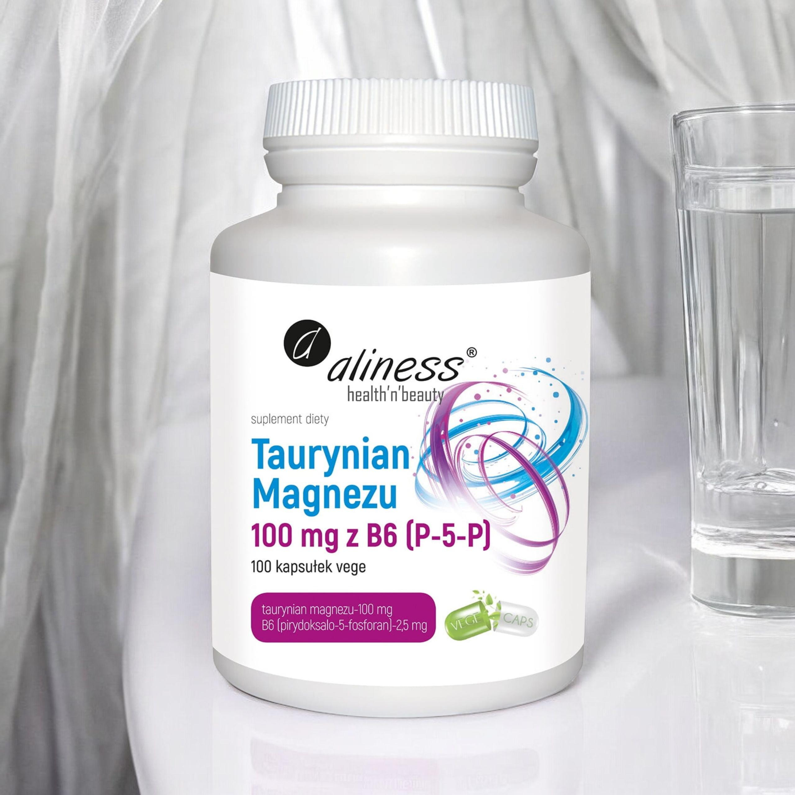 ALINESS Taurinat Magnesium 100mg mit B6 - 100vcaps.