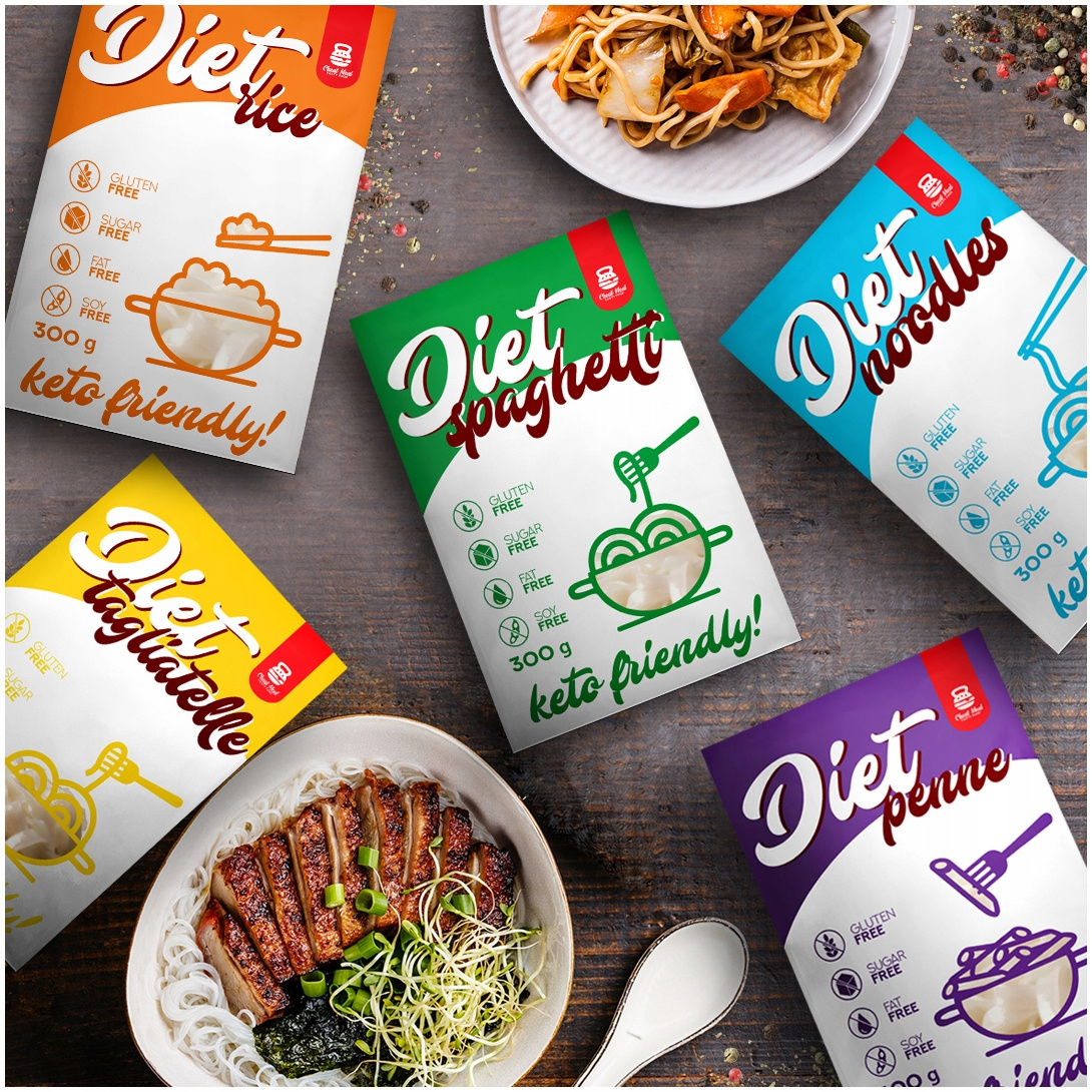 Cheat Meal Nutrition Diet Noodles - 6x 400g (6x 300g netto) - Diät Nudel