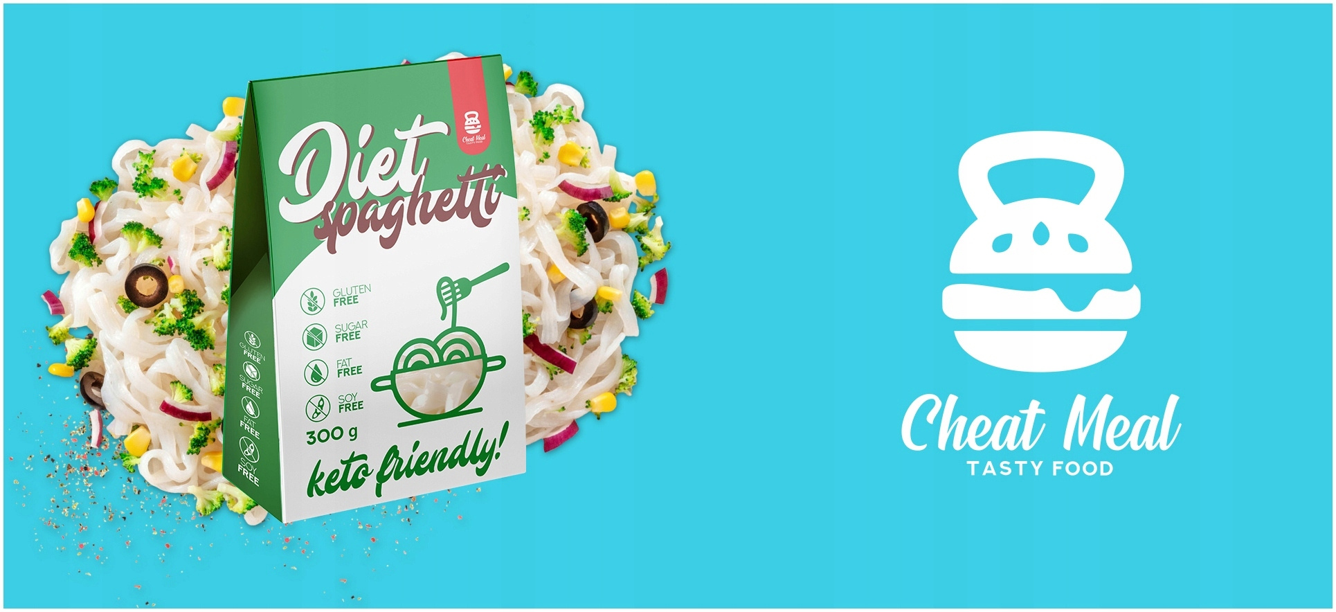 Cheat Meal Nutrition Diet Tagliatelle - 400g (300g netto) - Konjac-Nudeln