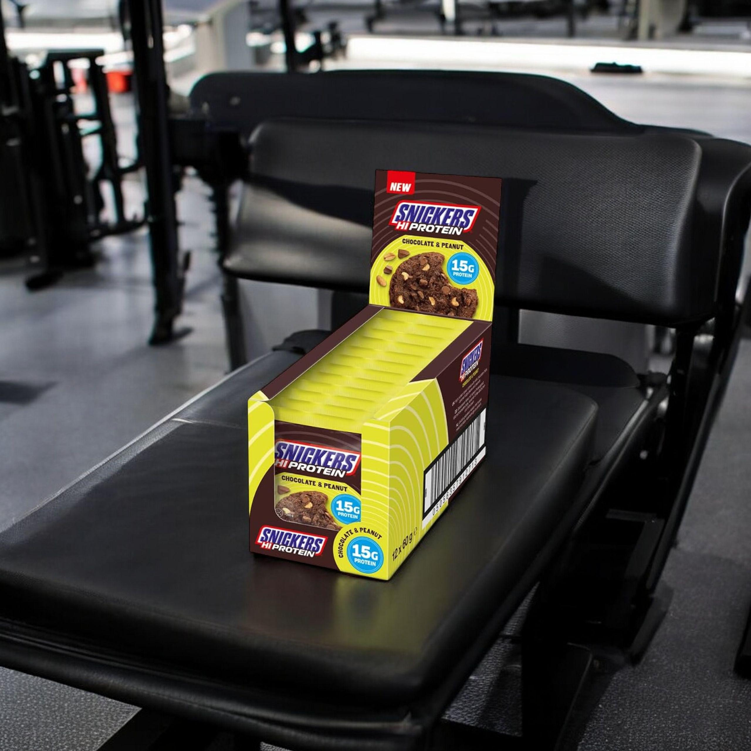 Mars – Snickers High Protein Keks – 12×60 g – Schokolade & Erdnuss