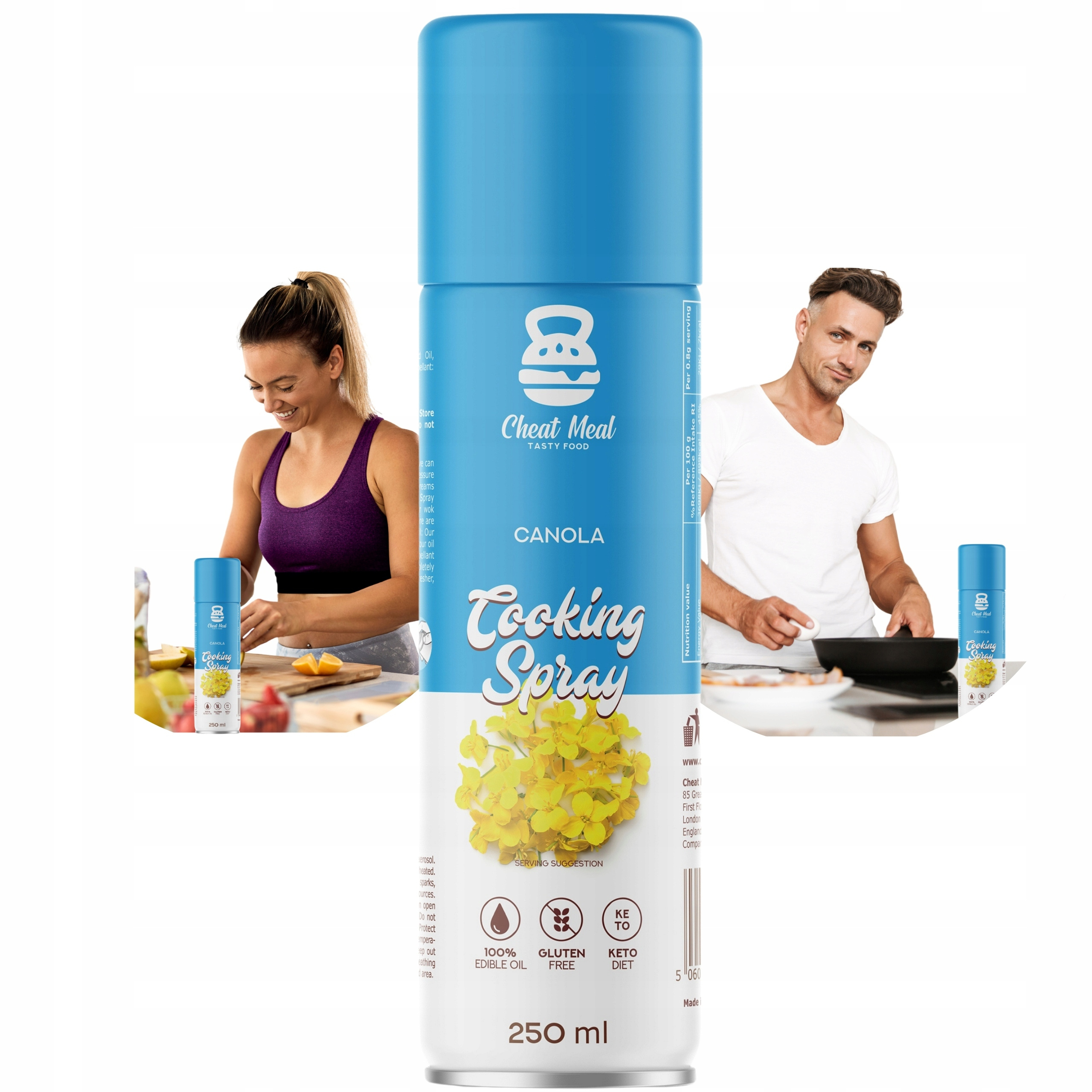 Makaron Konjac Tagliatelle 400g + OLEJ RABE in Spray Cheat ZESTAW
