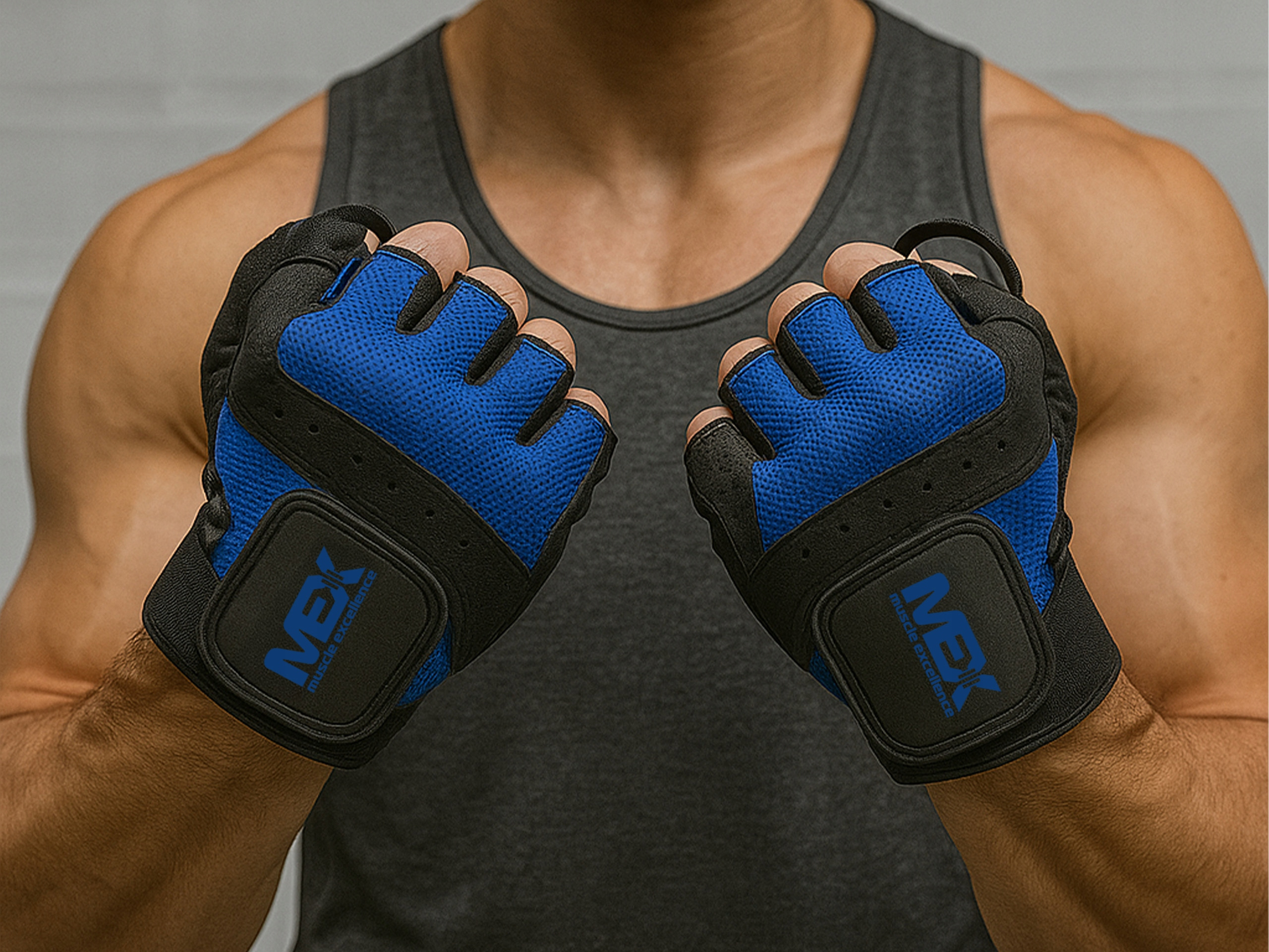 MEX NUTRITION - M-Fit Blue Handschuhe