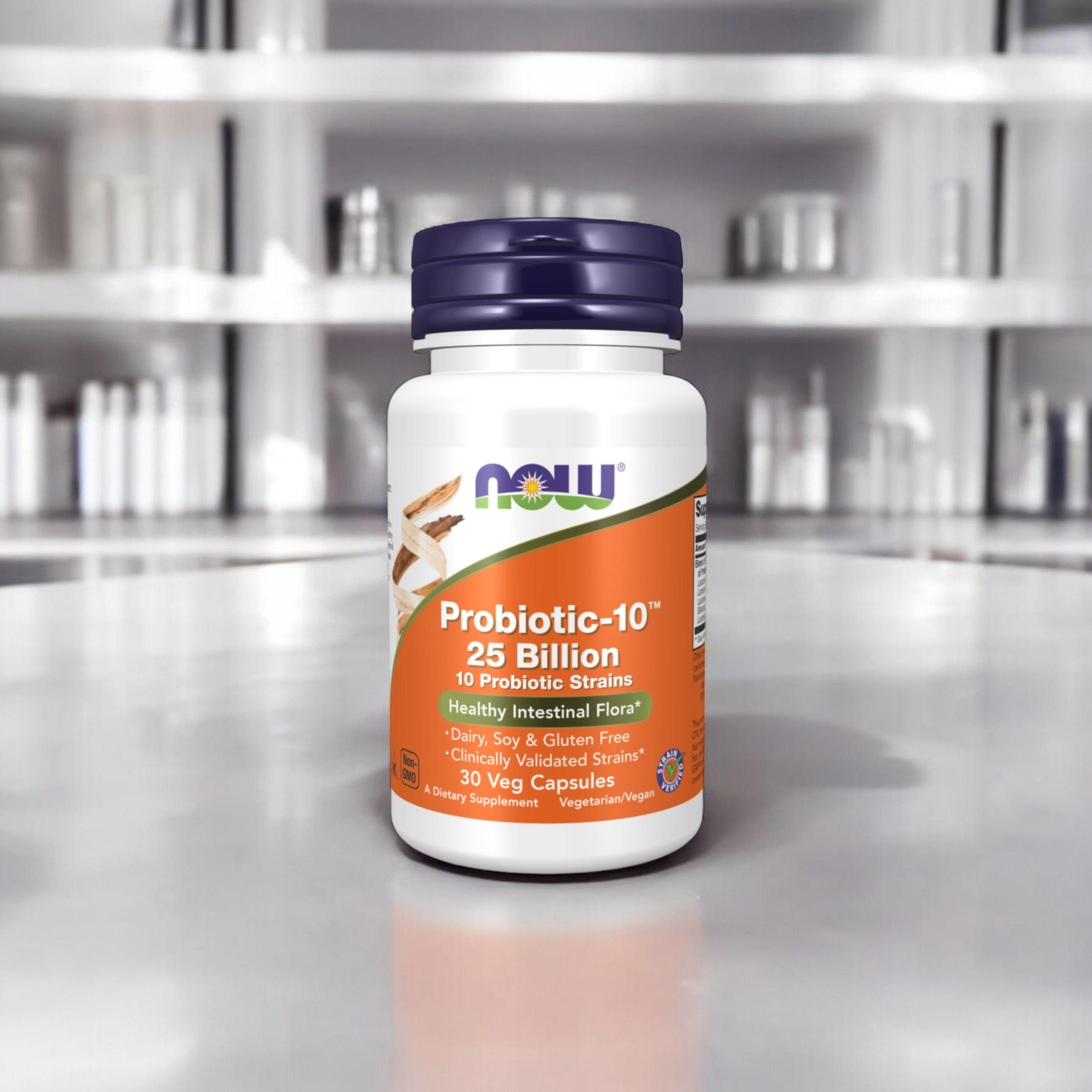 NOW Probiotic-10 25 Billion - 30vcaps.