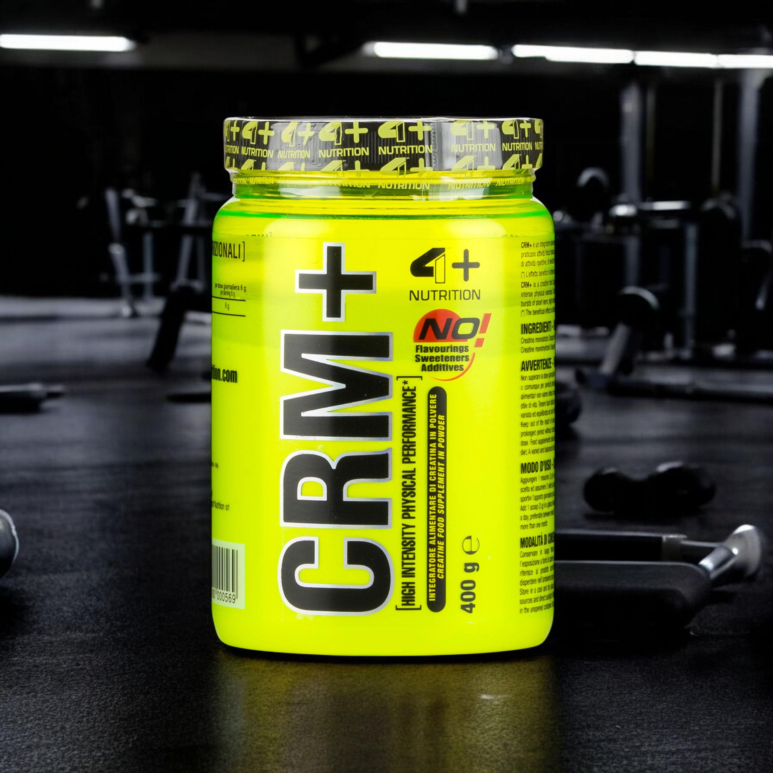 4+ NUTRITION Creatine Monohydrate Creapure CRM+ - 400g