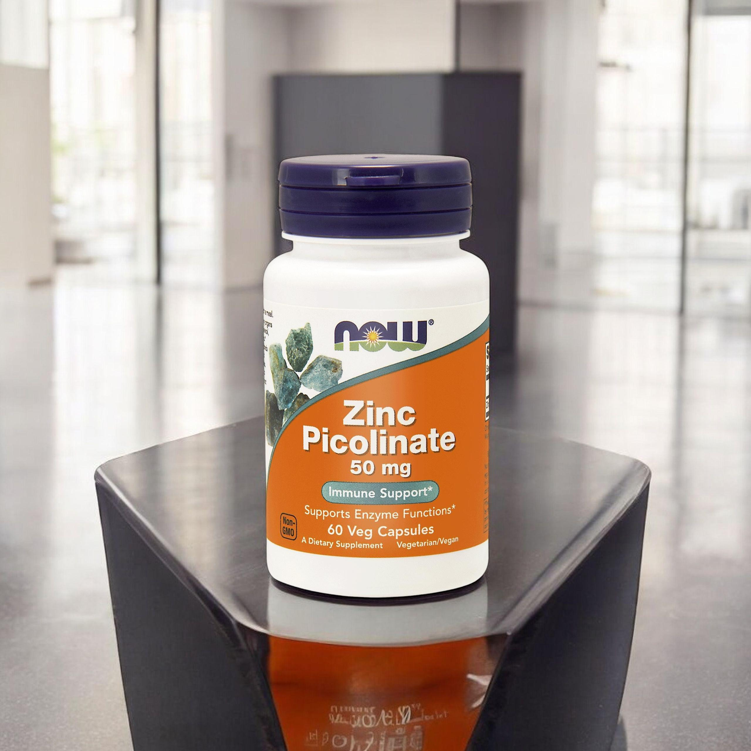 NOW - Zinkpicolinat 50mg - 30 pflanzliche Kapseln.