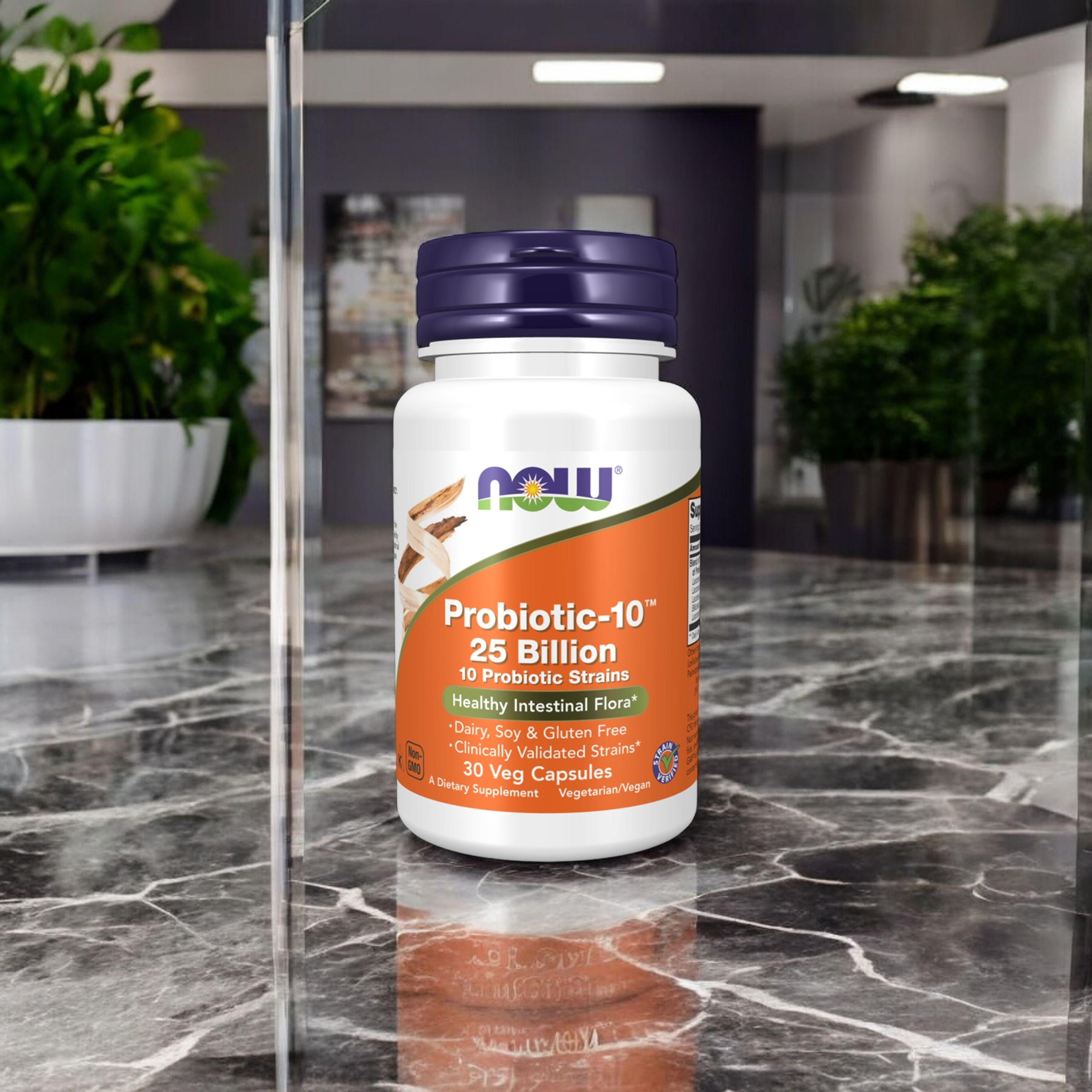 NOW Probiotic-10 25 Billion - 30vcaps.