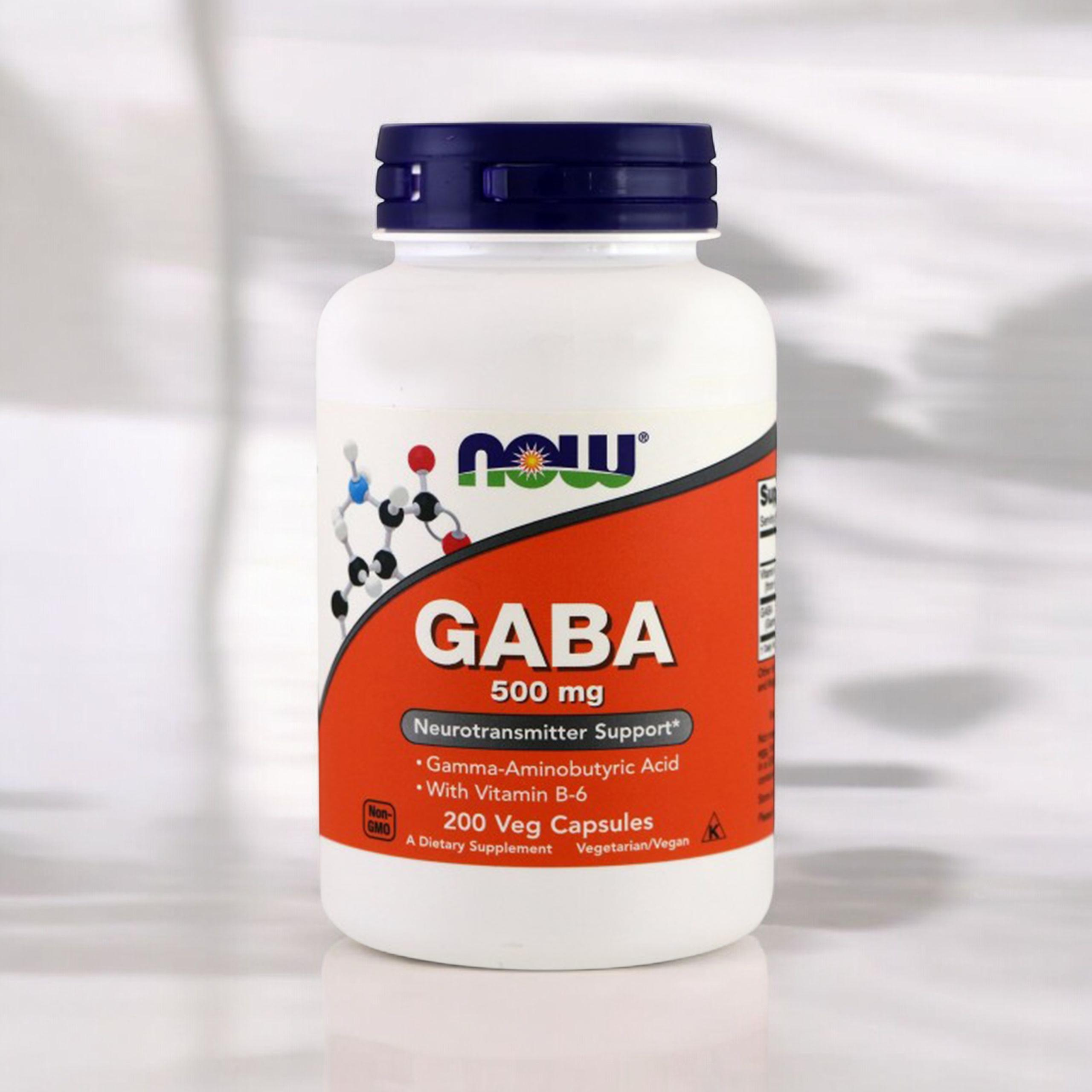 NOW GABA 500mg with B6 - 200vcaps