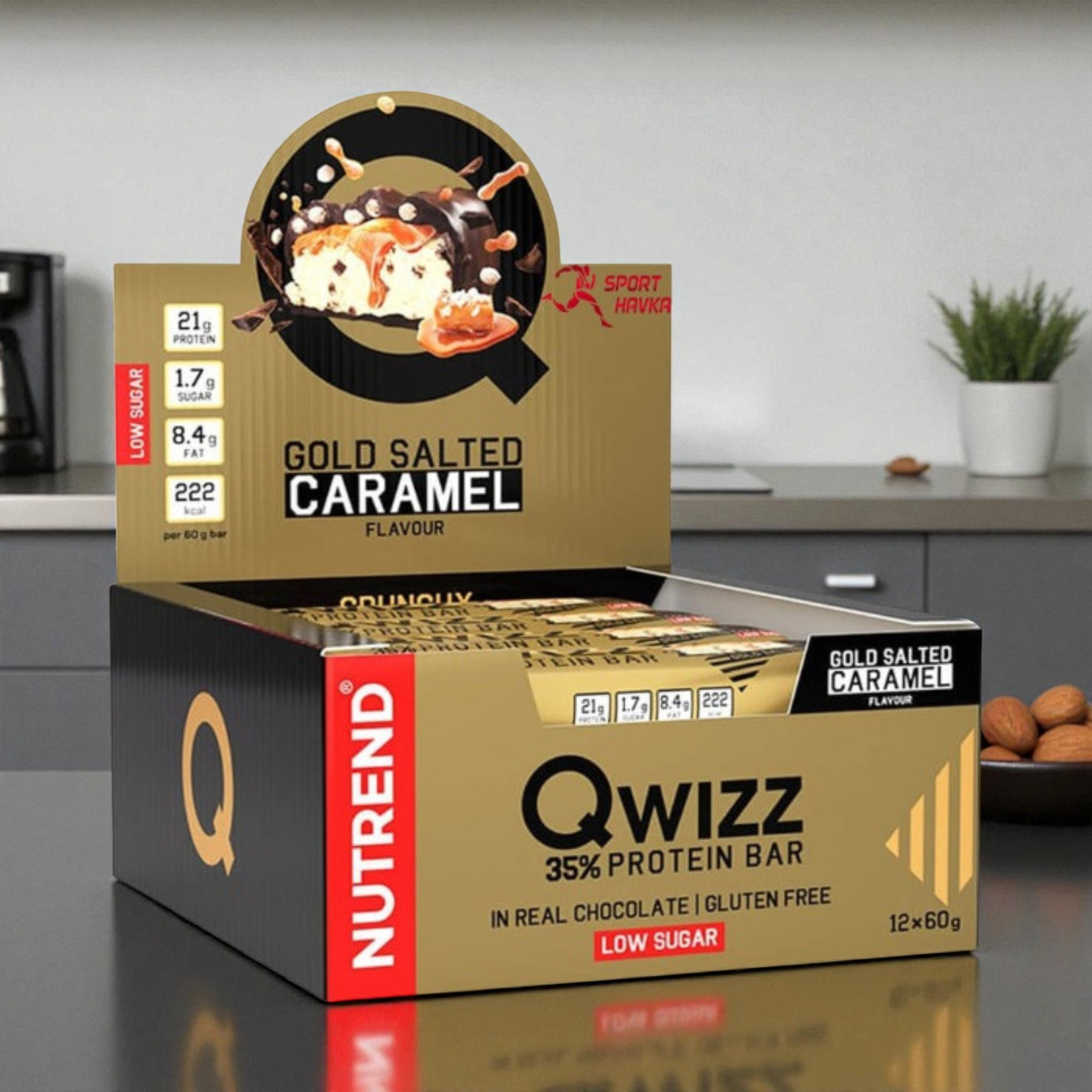 NUTREND - Riegel QWIZZ Protein Bar - 24x 60g