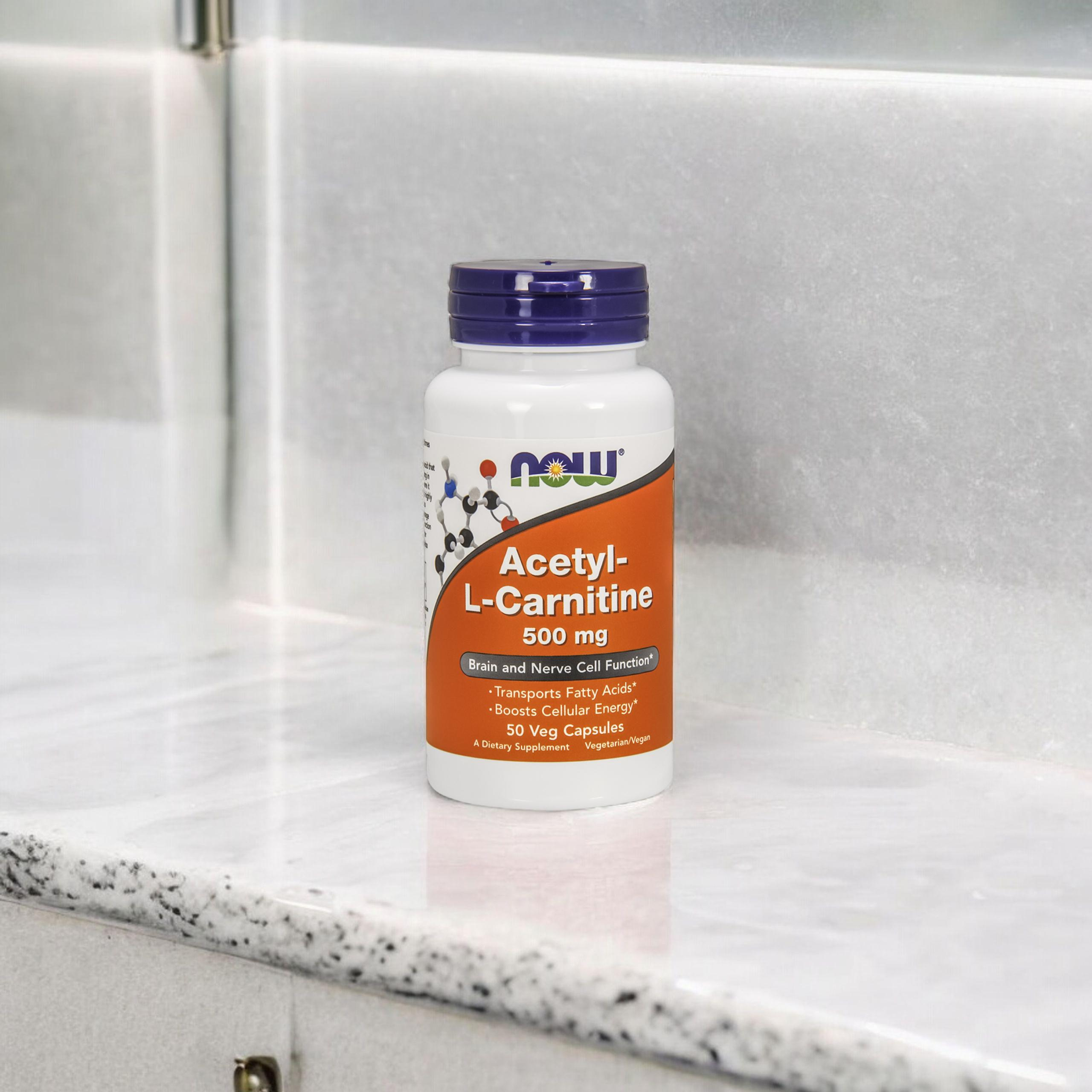 NOW Acetyl L-Carnitine 500mg - 50vegcaps