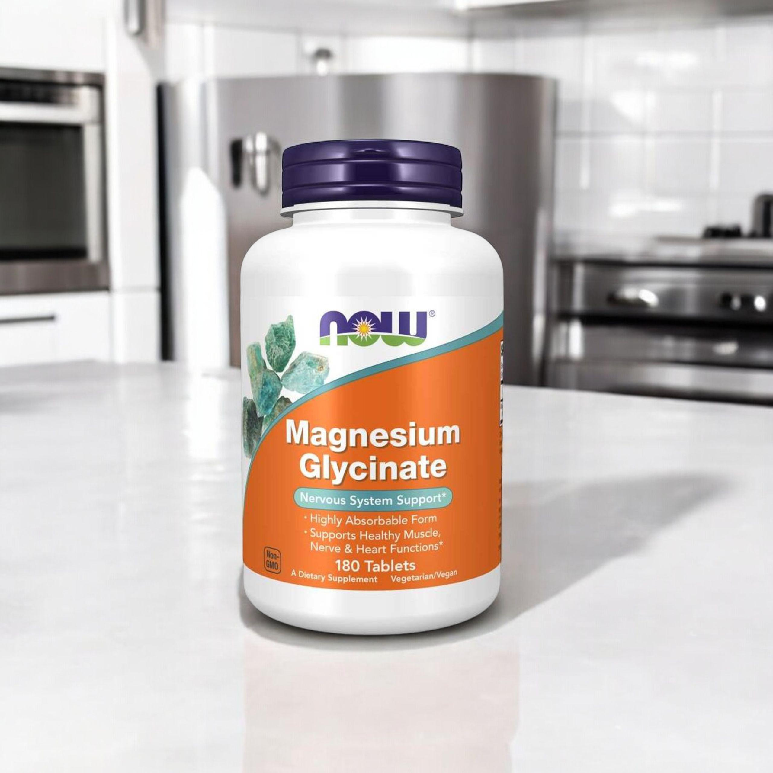 NOW Magnesium Glycinate - 180tabs.