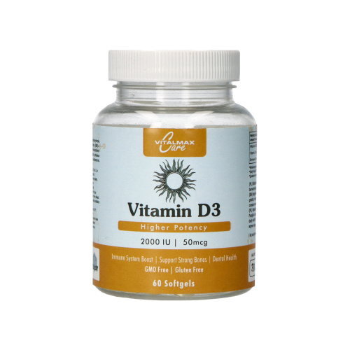 VITALMAX CARE Vitamin D3 2000 IU - 120 softgels