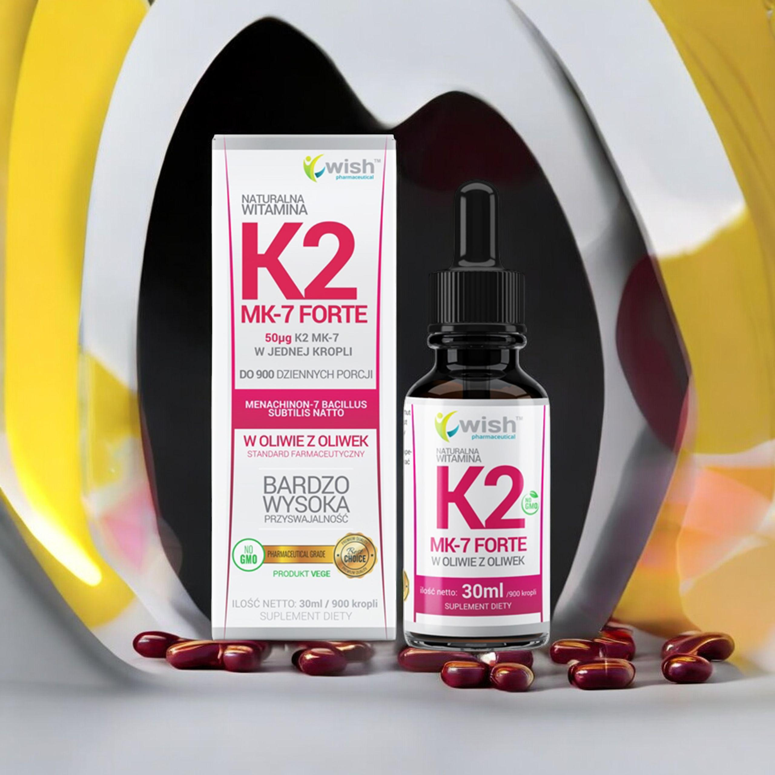 WISH Pharmaceutical Vitamin K2 Mk-7 Forte - 30ml