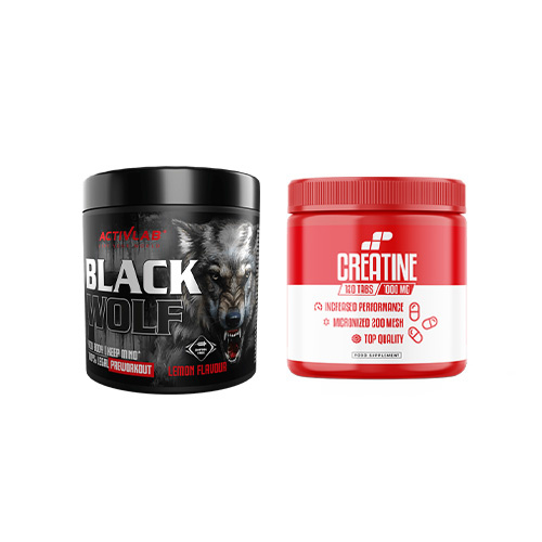 Zestaw ACTIVLAB | MP SPORT Black Wolf - 300g + MP Kreatin - 120tabs