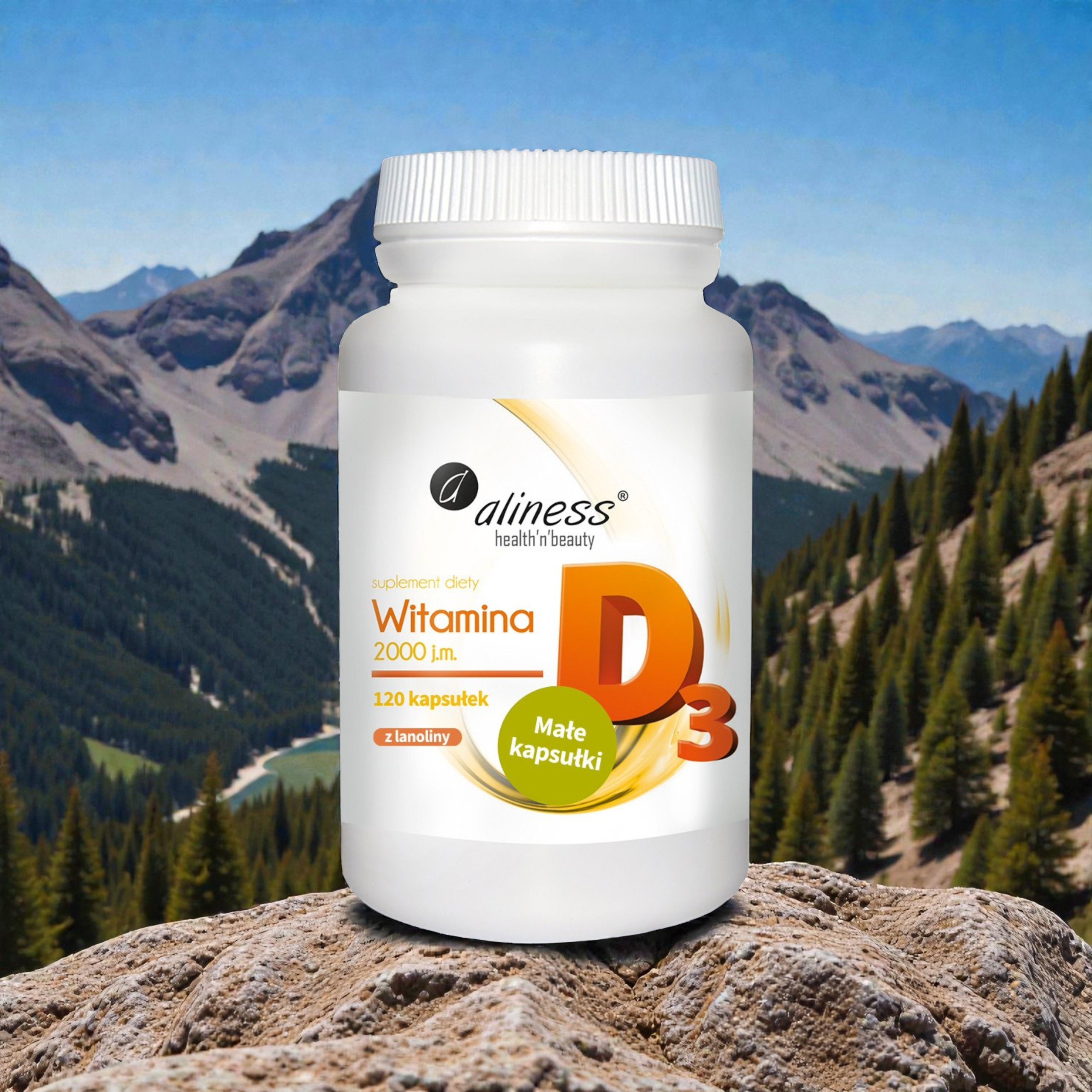 ALINESS - Vitamin D3 2000IE - 120Kaps.