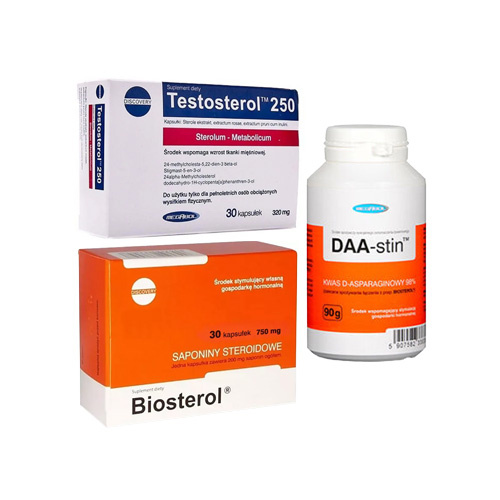 MEGABOL Testosterol 250 - 30 kaps. + Biosterol - 30 kaps.