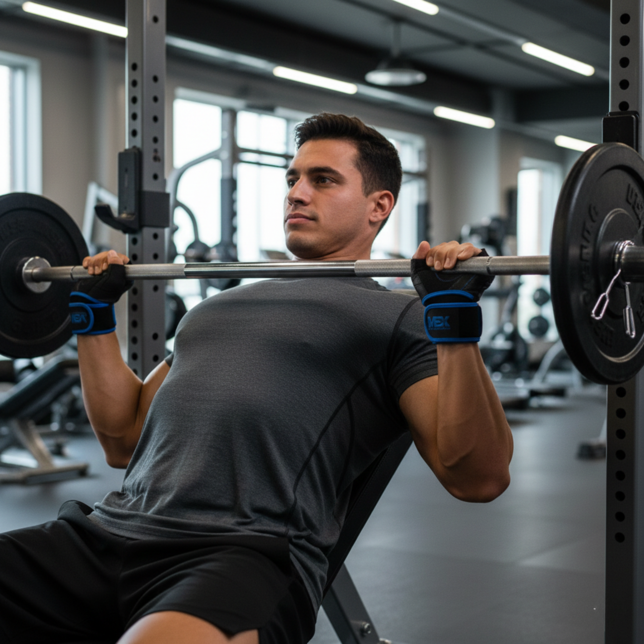 MEX NUTRITION - Pro Elite Blaue Handschuhe