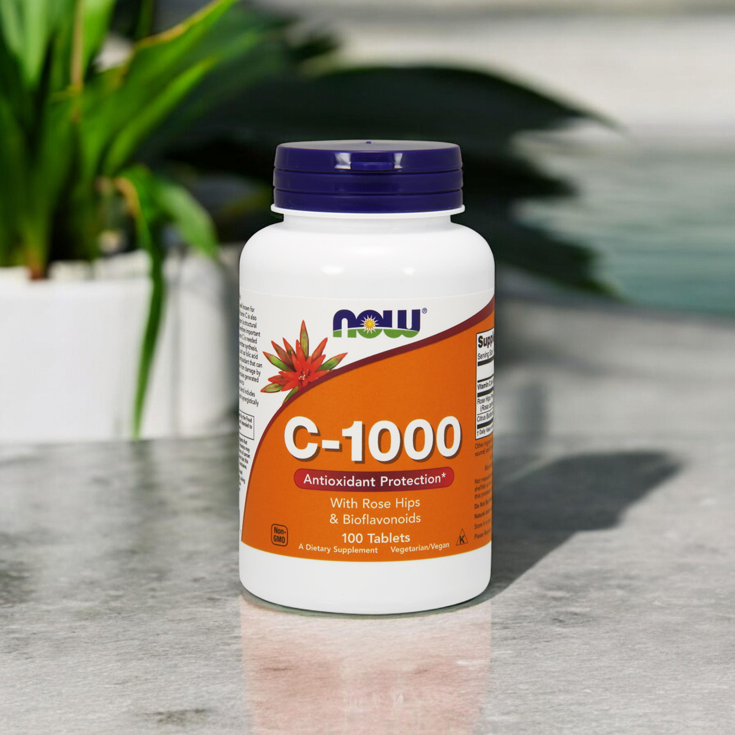 NOW Vitamin C-1000 mit Rose Hips & Bioflavonoids - 100tabs