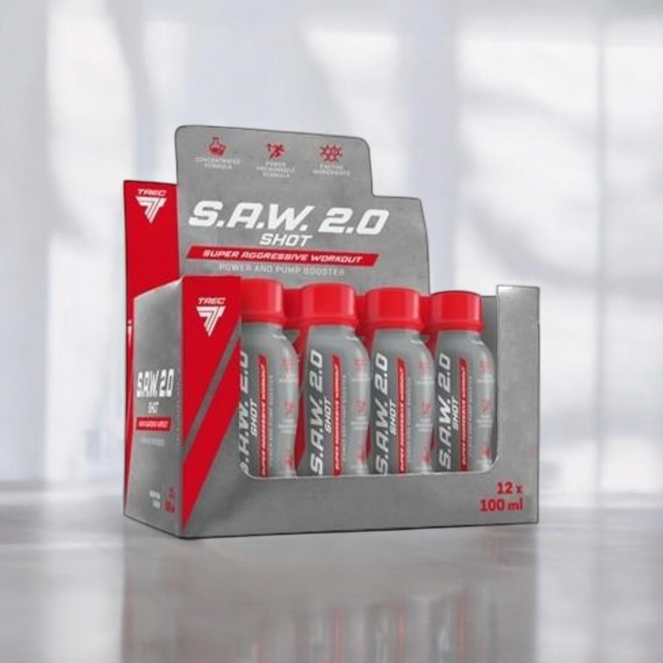 TREC - S.A.W. 2.0 Shot - 12x 100ml - Kirsche Birne