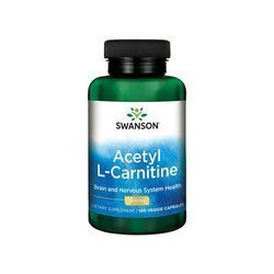 SWANSON Acetyl L-Carnitine 500mg - 100vcaps. - Acetyl L-Carnitin