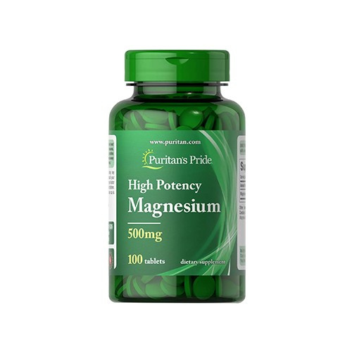 Puritan's Pride Hochdosiertes Magnesium 500mg - 100tabs - Magnez