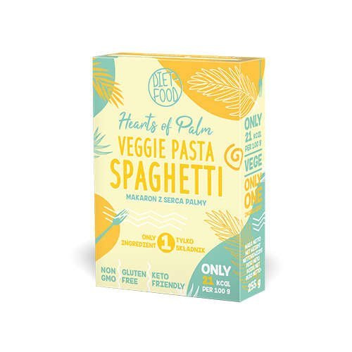DIET FOOD Hearts of Palm Veg Pasta Spaghetti - 255g - Nudeln