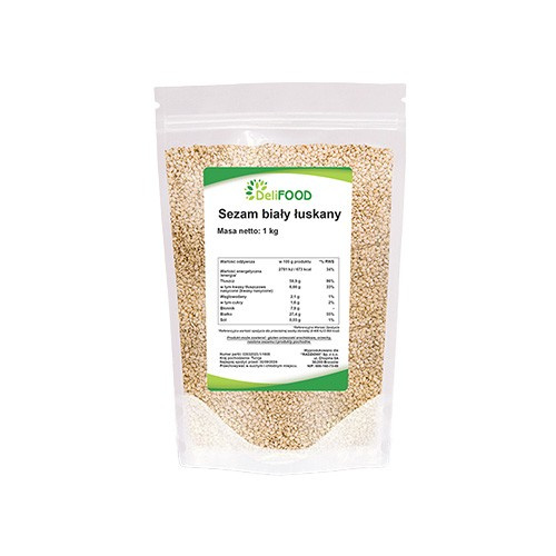 DELIFOOD - Weißer Sesam Geschält - 1000g