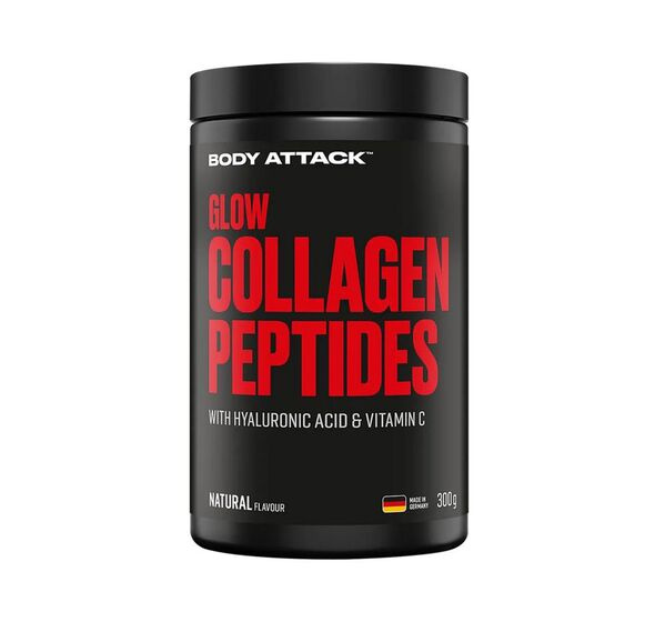 BODY ATTACK Glow Collagen Peptides – 300 g – Neutral