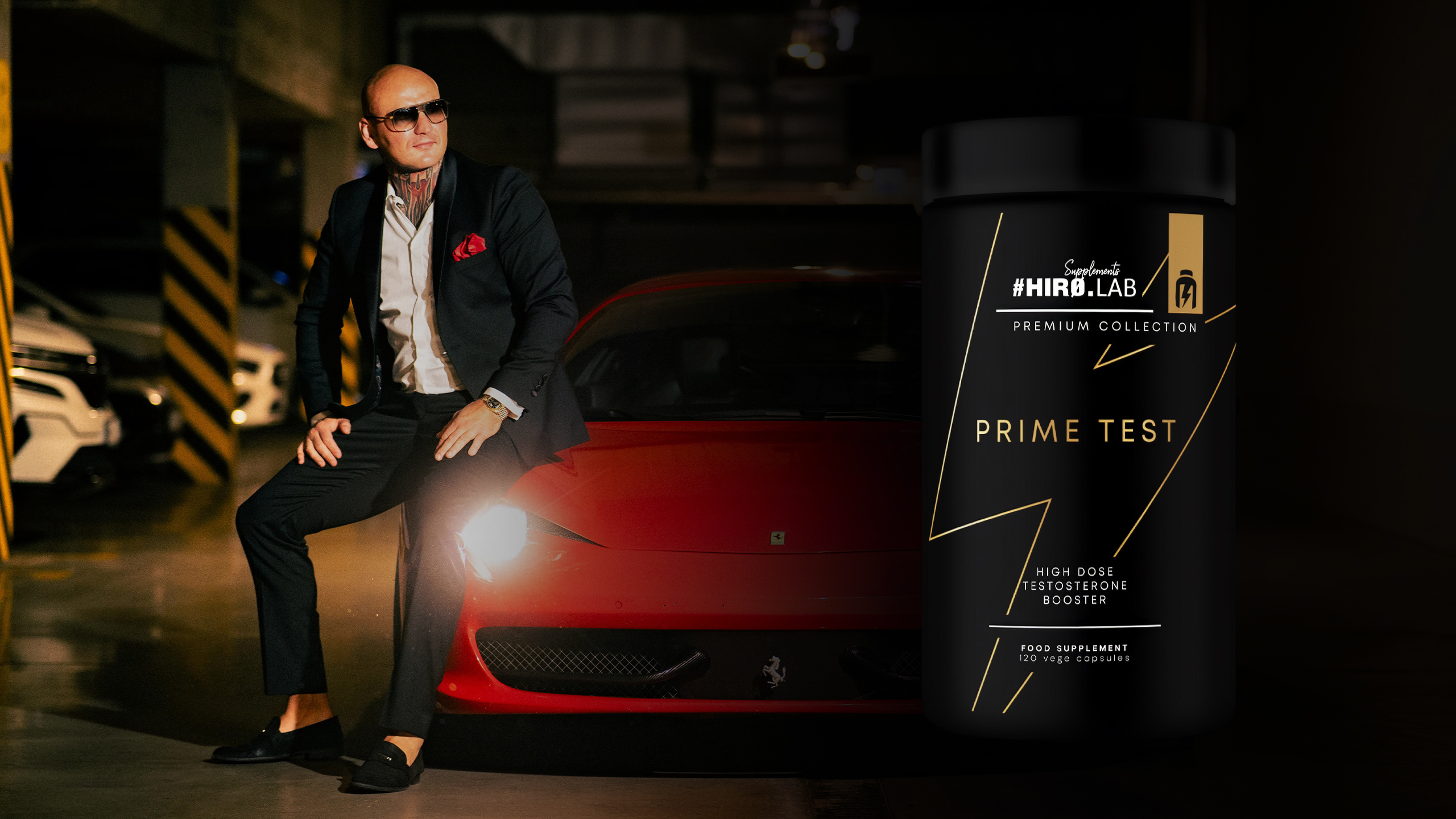 HIRO.LAB Prime Test - 120vcaps. + Magnet - 90vcaps.