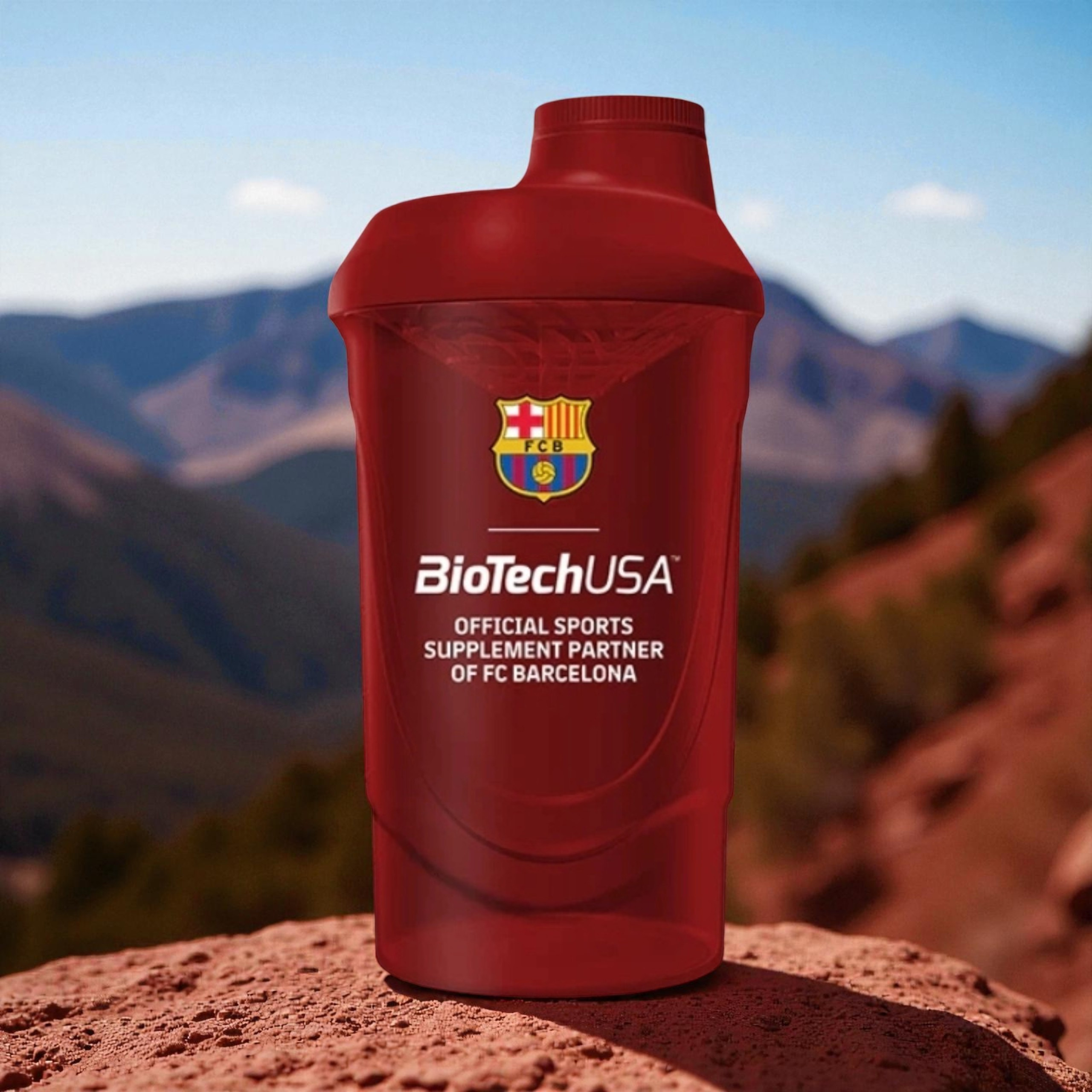 BIOTECH - Shaker Biotech FC Barcelona - 600ml - Rot