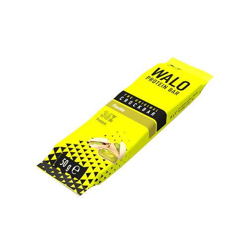 4+ NUTRITION Walo Protein Riegel 36% CrockBar - 50g - Pistazie - AUSVERKAUF - 24-10