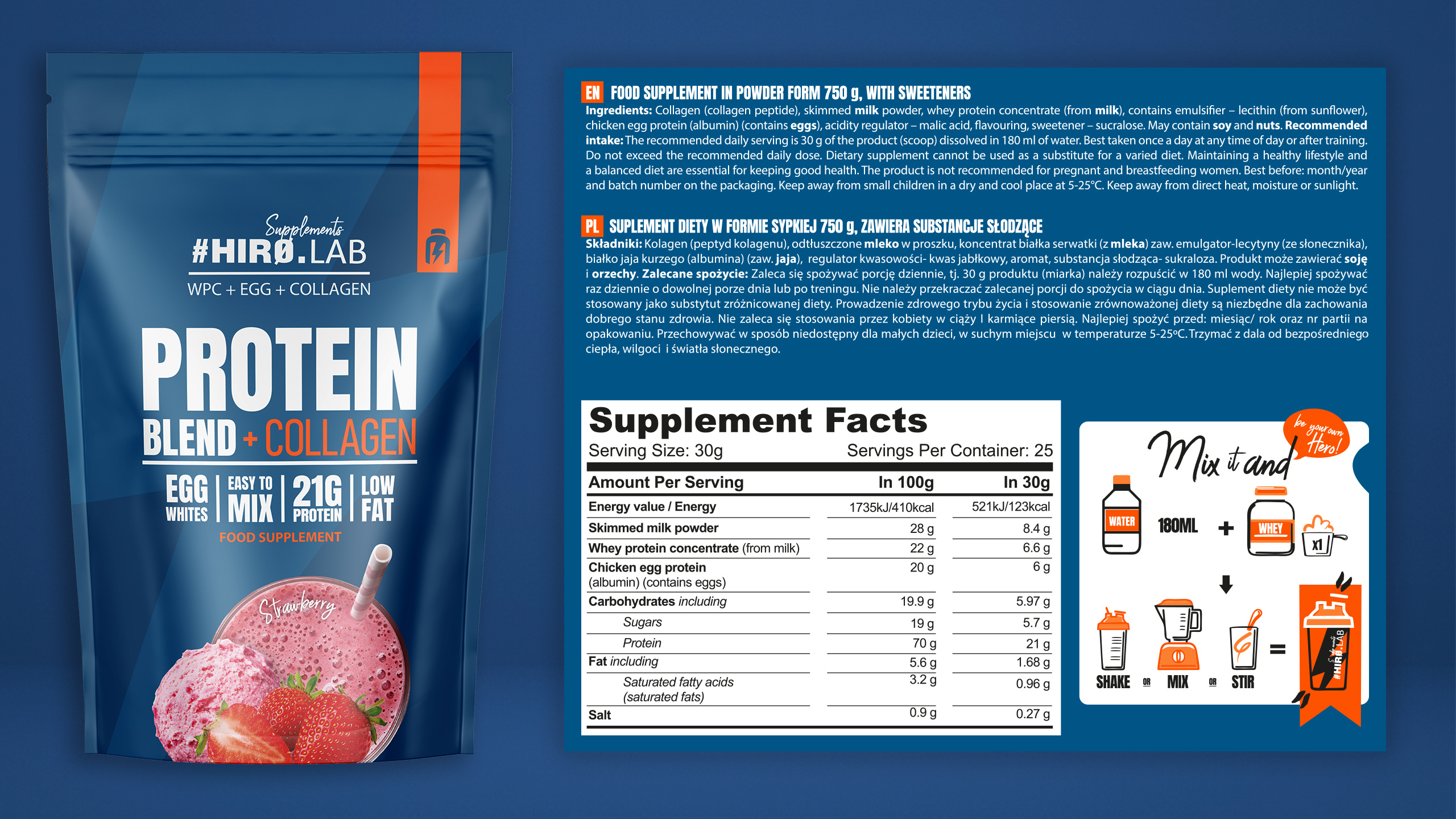 Protein Blend + Collagen 750g