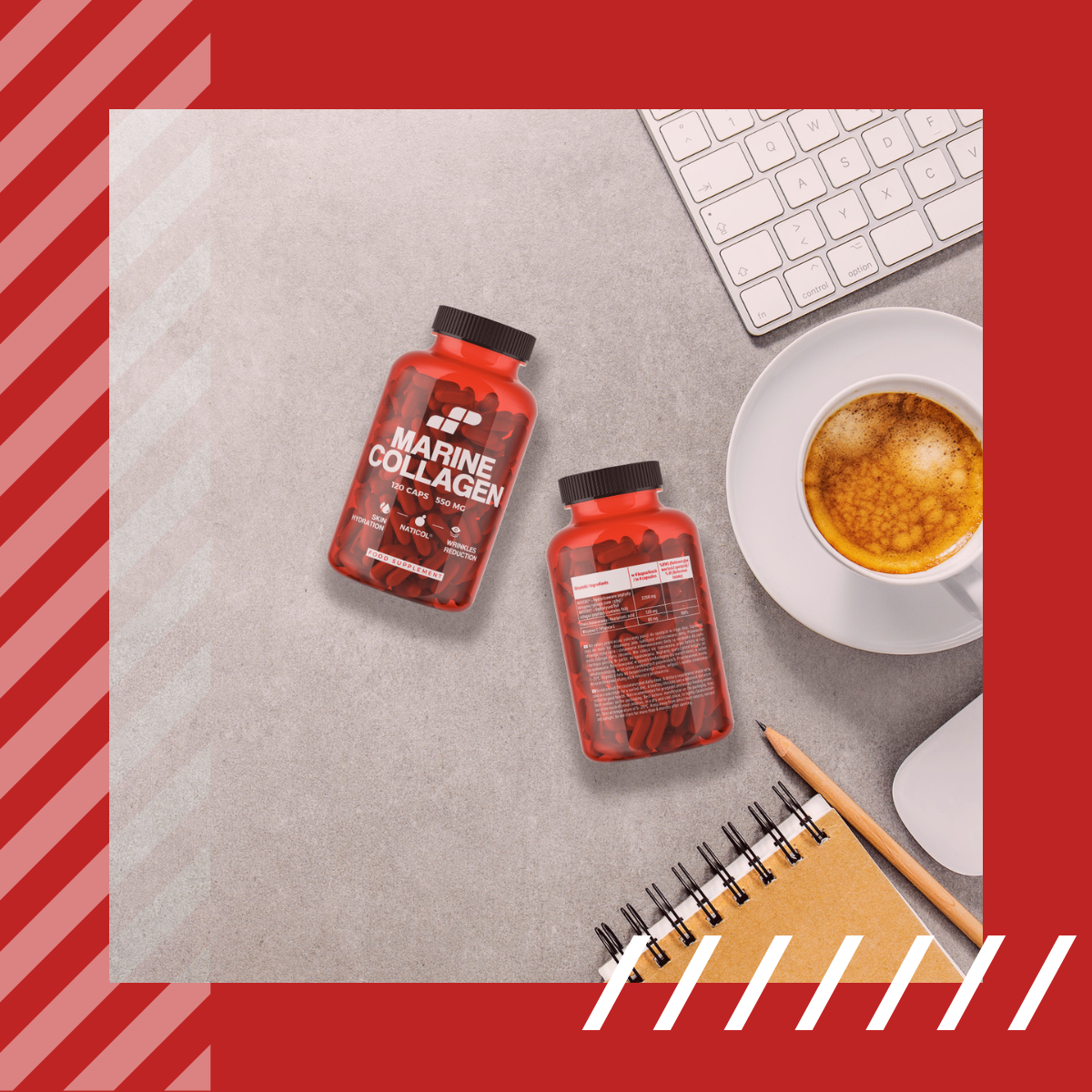 MP NUTRITION Marine Collagen 550mg - 120caps - Fisch Kollagen Naticol