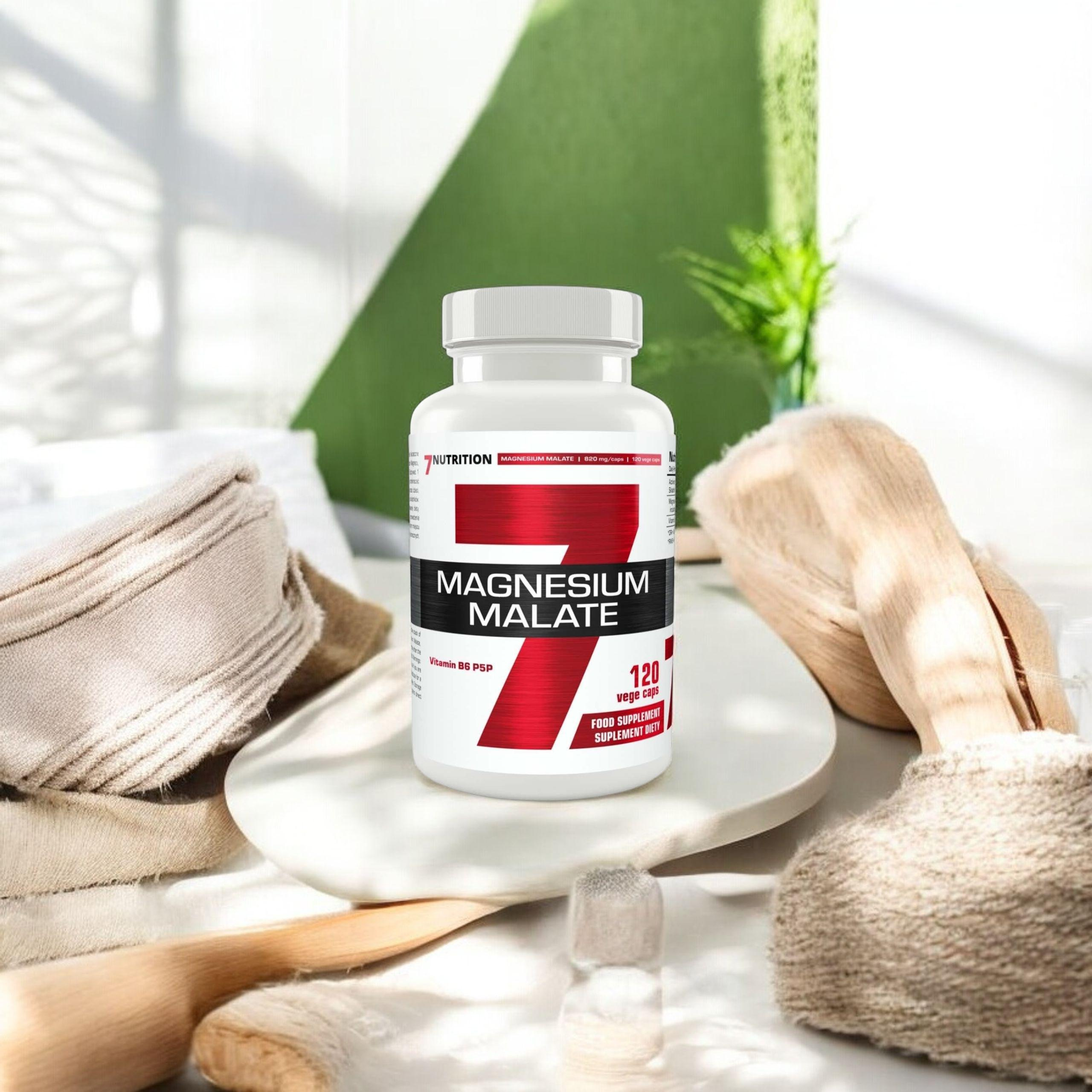7 NUTRITION - Magnesiummalat - 120 pflanzliche Kapseln.