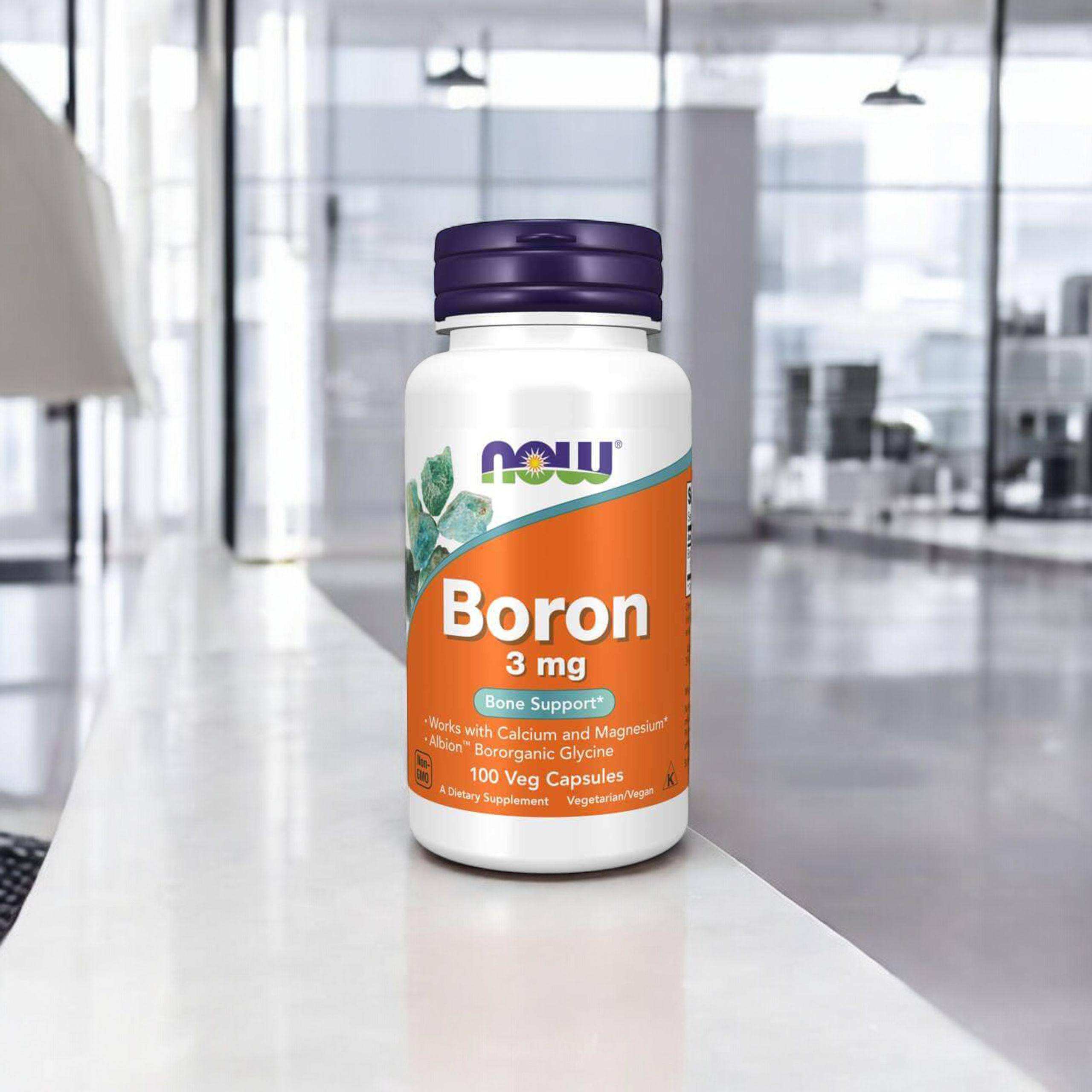 NOW Boron 3mg - 100vcaps.