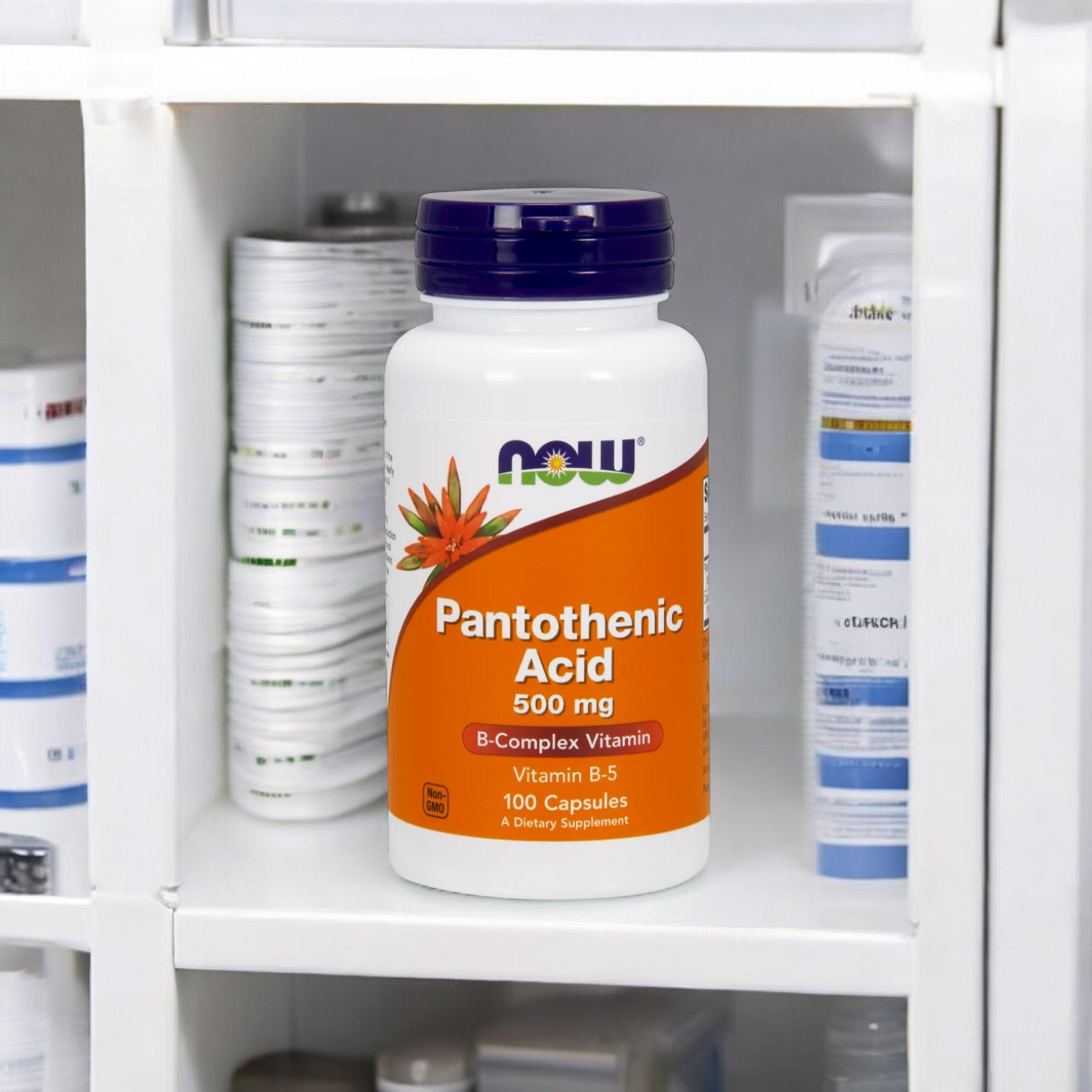 NOW Pantothenic Acid 500mg - 100vcaps. - Pantothensäure