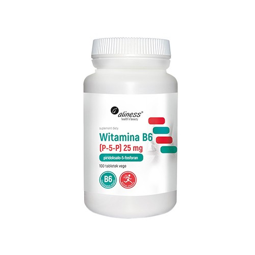 ALINESS - Vitamin B6 (P-5-P) 25mg - 100vtabs.