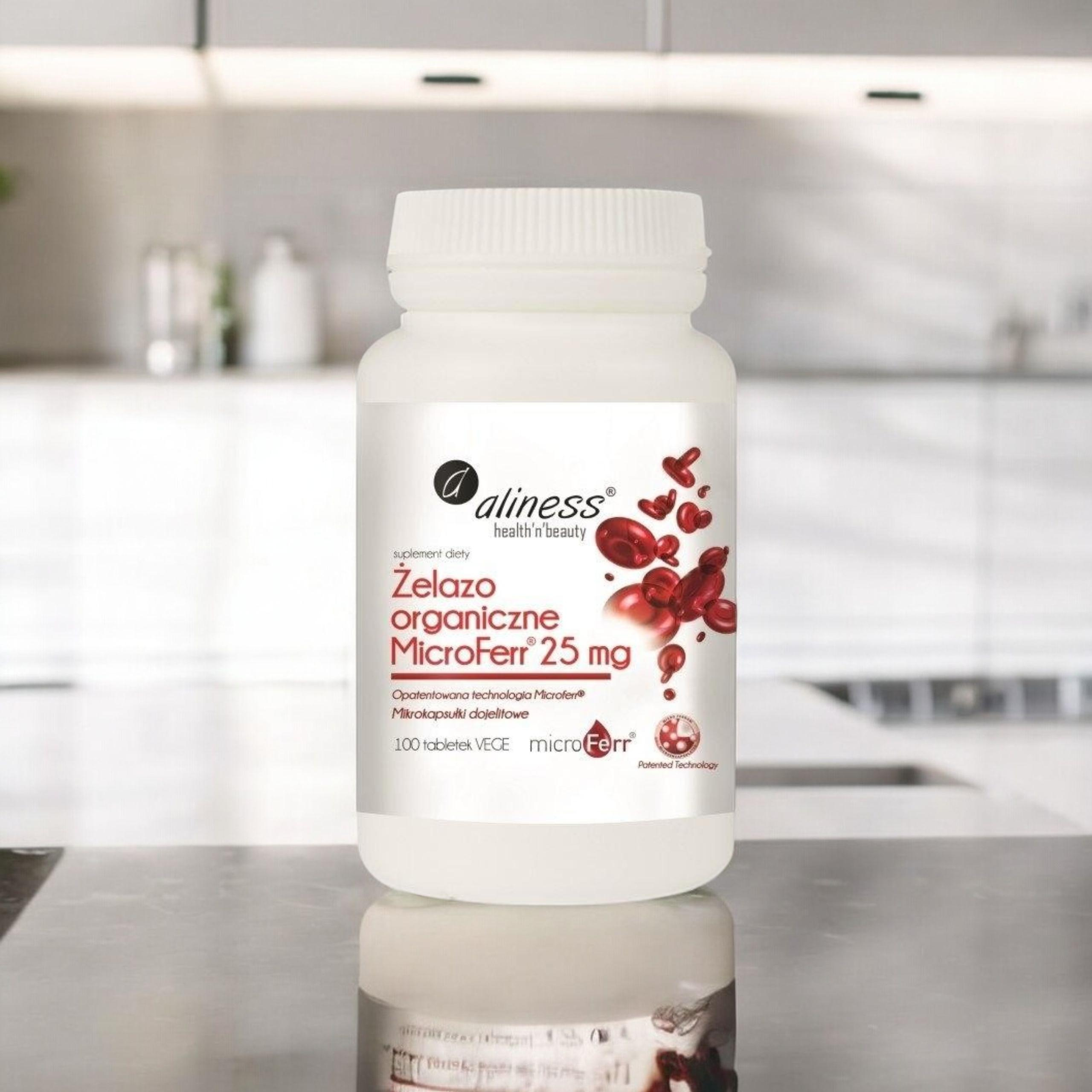 ALINESS - Organisches Eisen Microferr 25mg - 100tabs.