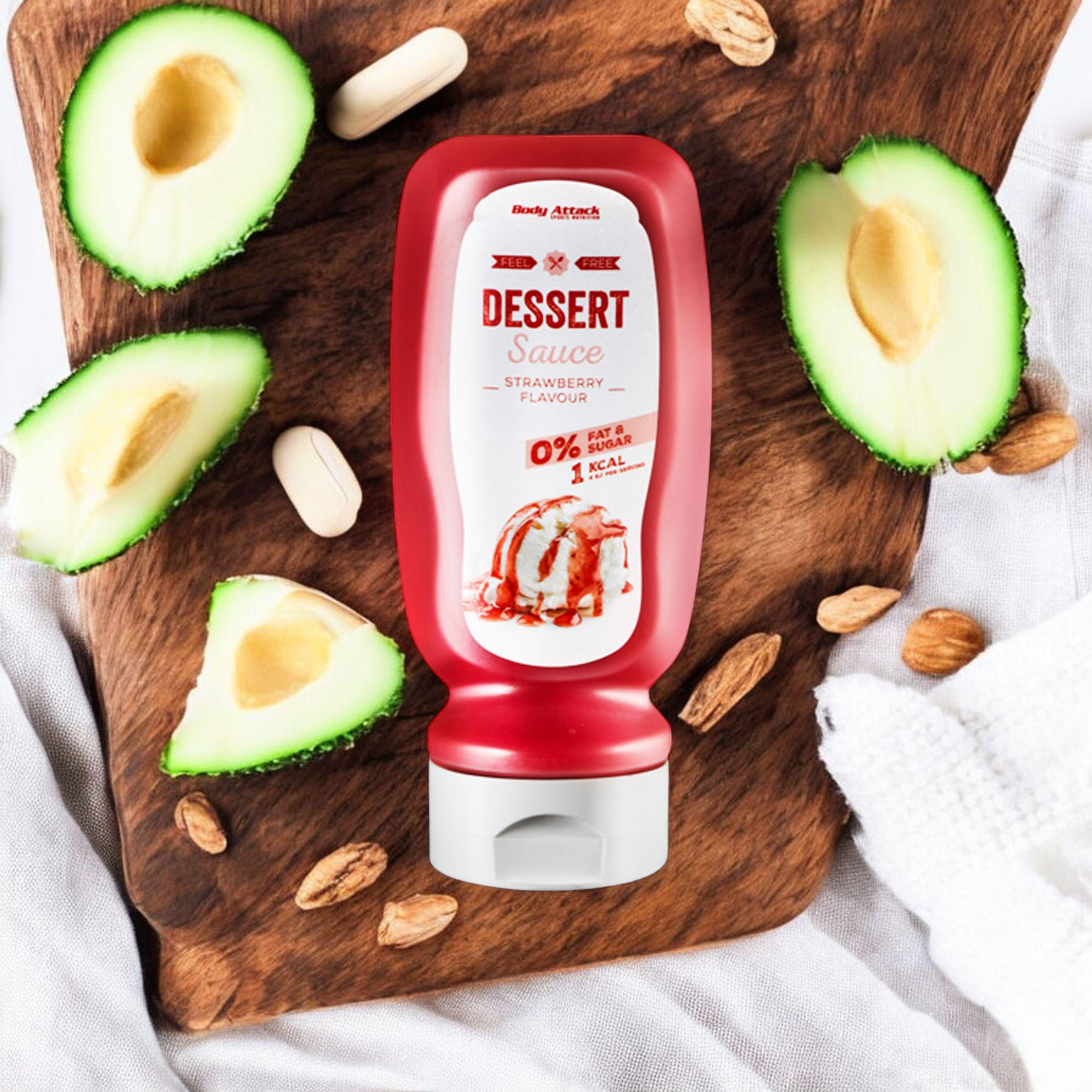 BODY ATTACK Dessert Sauce Erdbeer Geschmack - 320ml