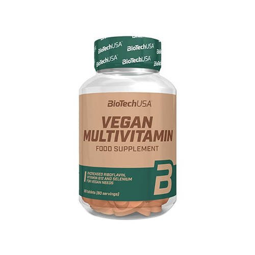BioTech USA Vegan Multivitamin - 60tabs. - Multivitamin für Veganer